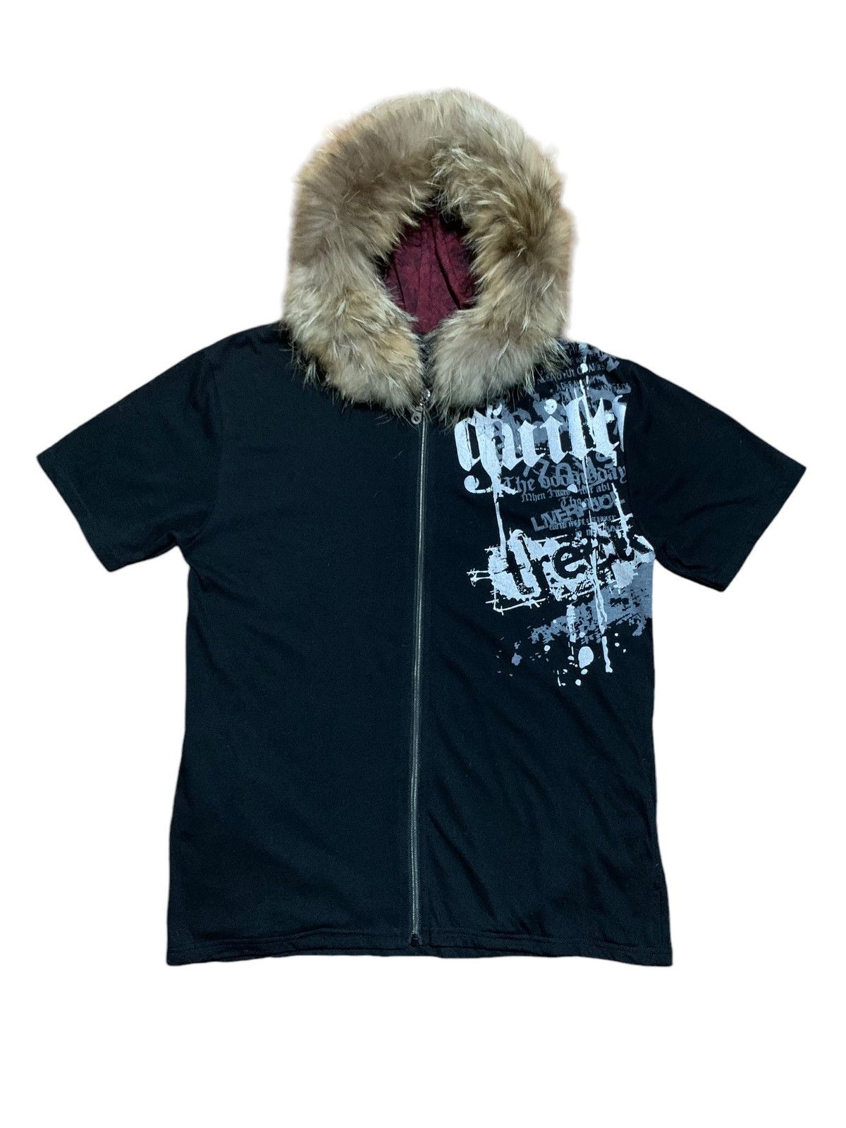 If Six Was Nine Beaumere poem punk fur hoodie short sleeve Size US M / EU 48-50 / 2 - 1 Thumbnail