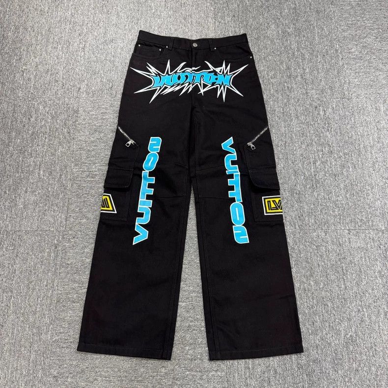 Louis Vuitton louis vuitton graffiti print cargo jeans-2508 Size US 31 - 2 Thumbnail
