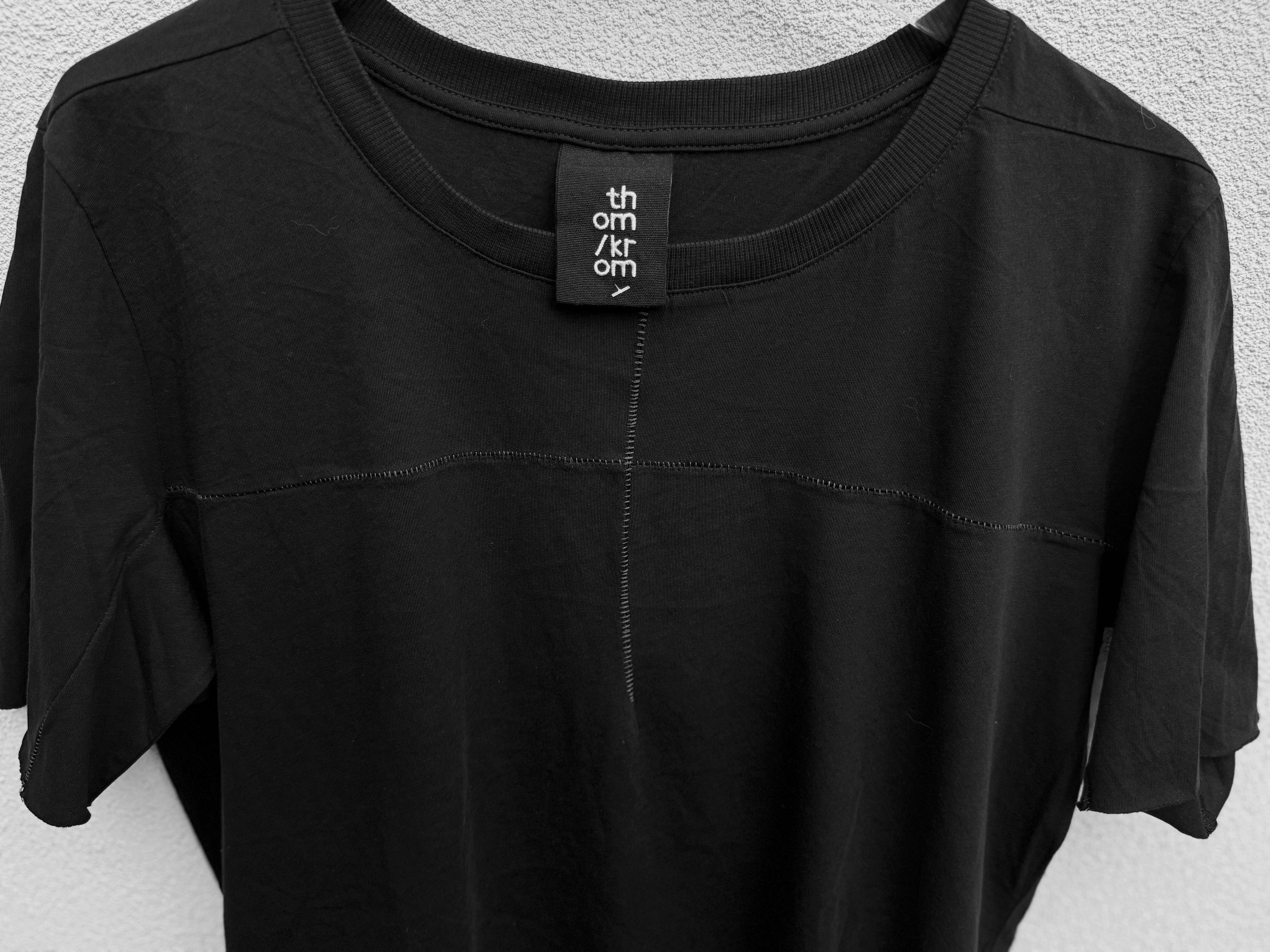 Thom Krom Thom Krom Black Fine Cotton Tshirt M Size US M / EU 48-50 / 2 - 3 Thumbnail