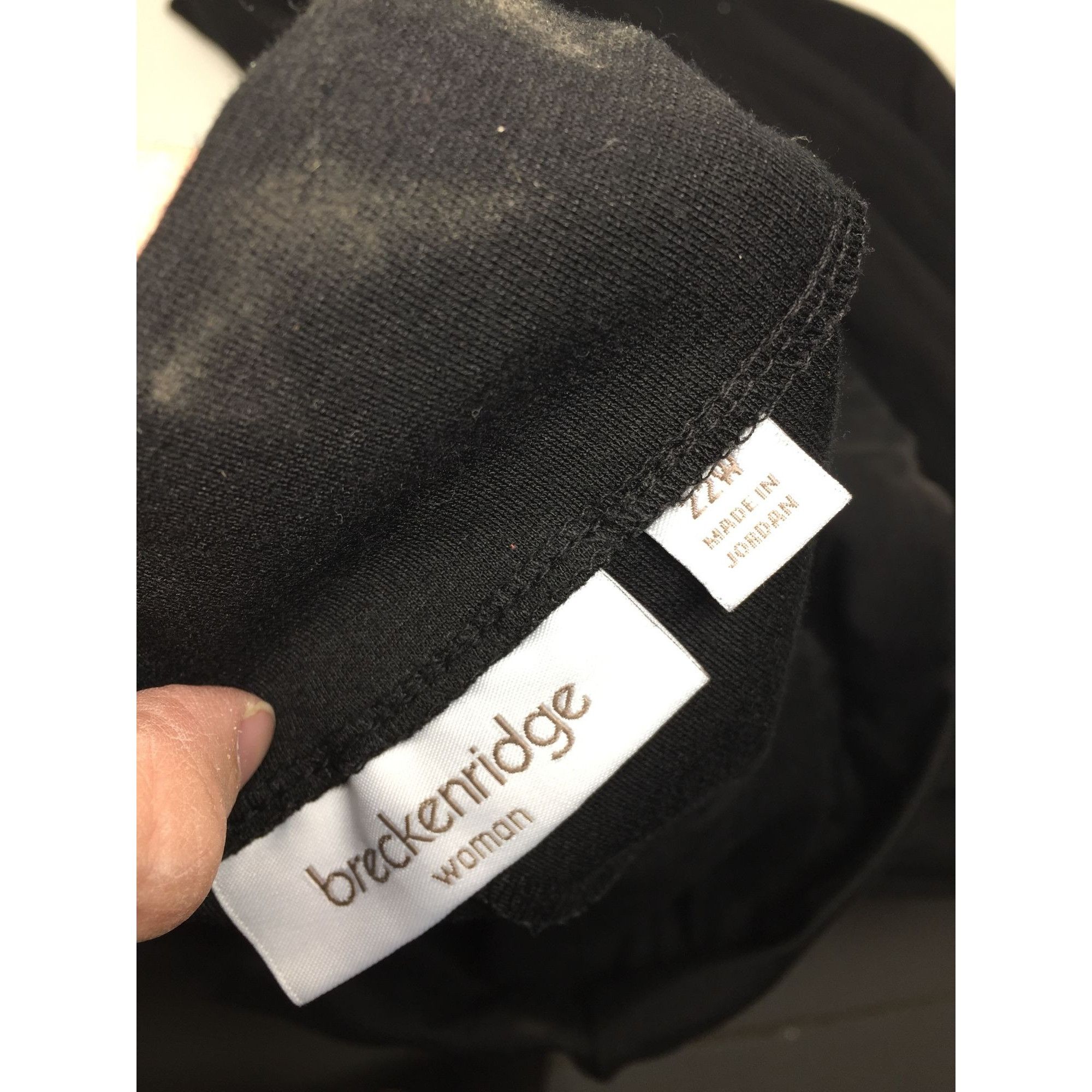 Other Breckenridge Womens Black Pants With Pockets Size 22W Size 22" - 3 Thumbnail
