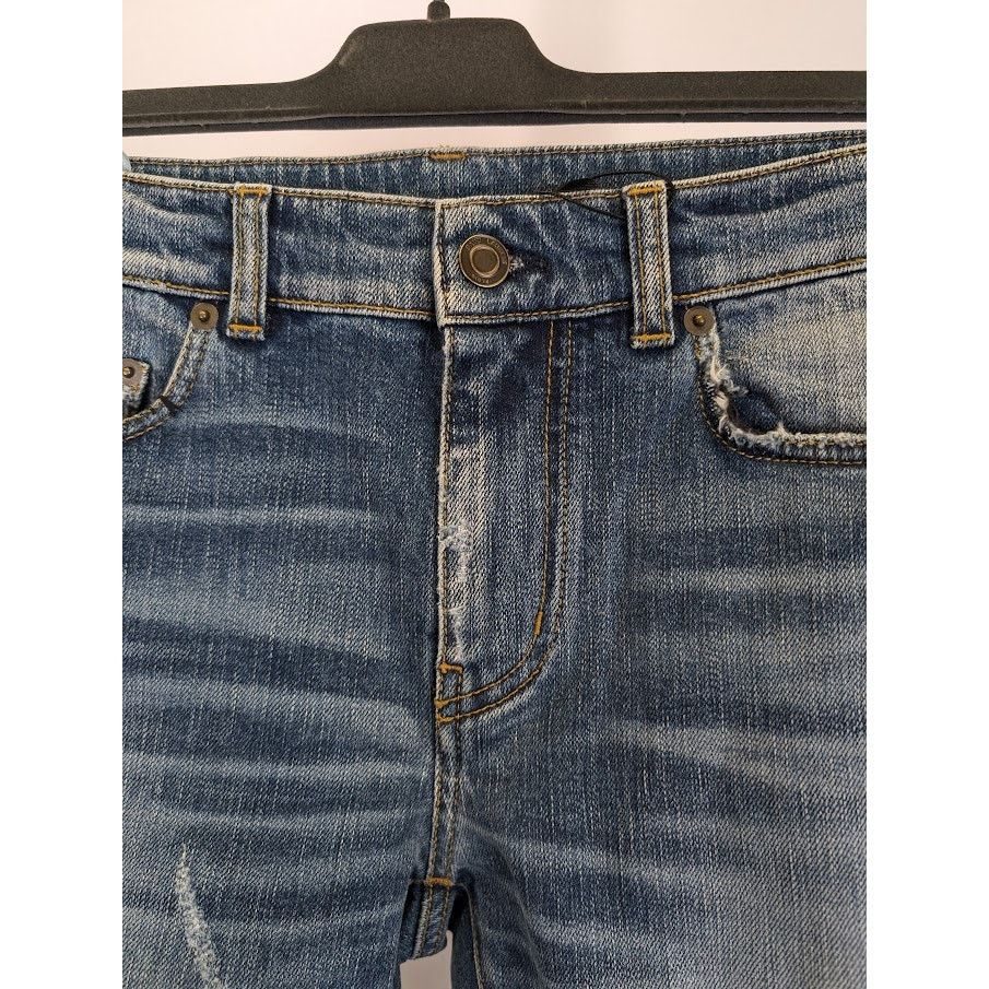 Saint Laurent Paris o1rshd1 Sample Jeans in Indigo Blue Size US 29 - 6 Thumbnail