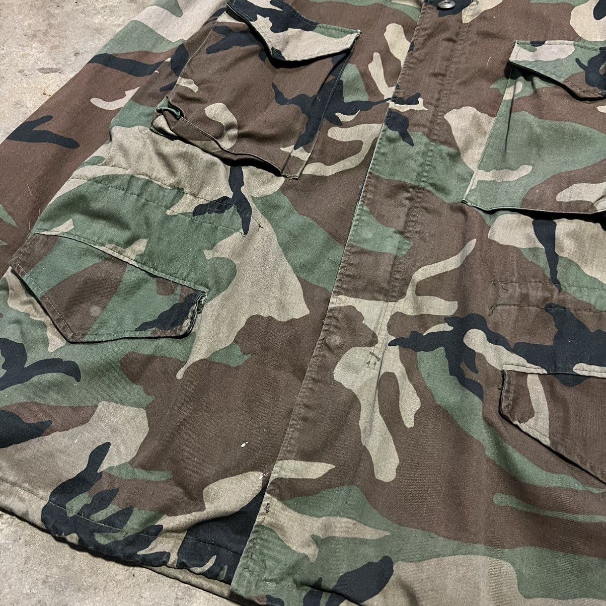 Cabelas × Vintage Vintage 80s Cabelas M65 Military Jacket Camouflage Woodland Size US L / EU 52-54 / 3 - 3 Thumbnail