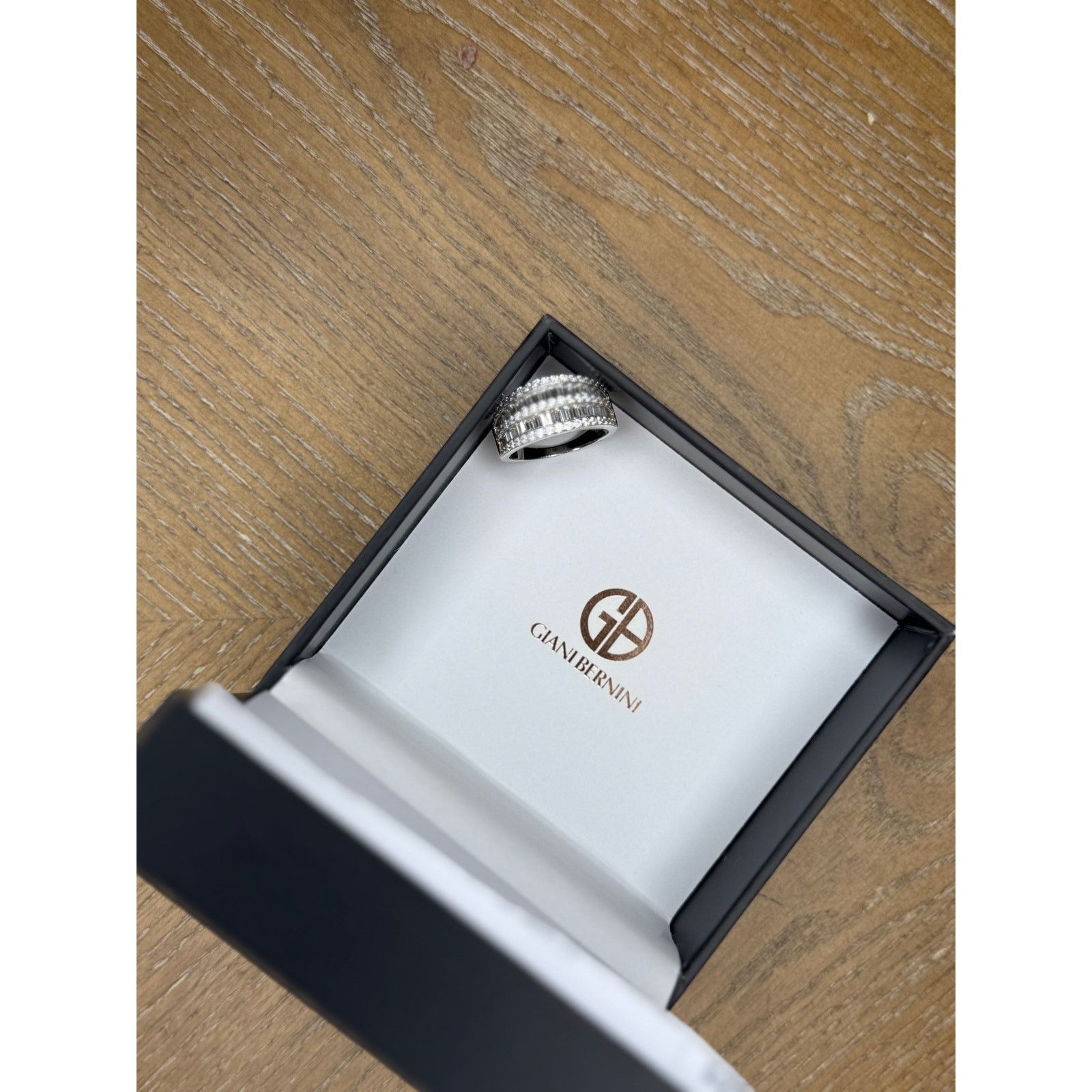 Giani Bernini Giani Bernini CZ Pave Baguette Ring Sterling Silver Sz 8 Size ONE SIZE - 4 Thumbnail