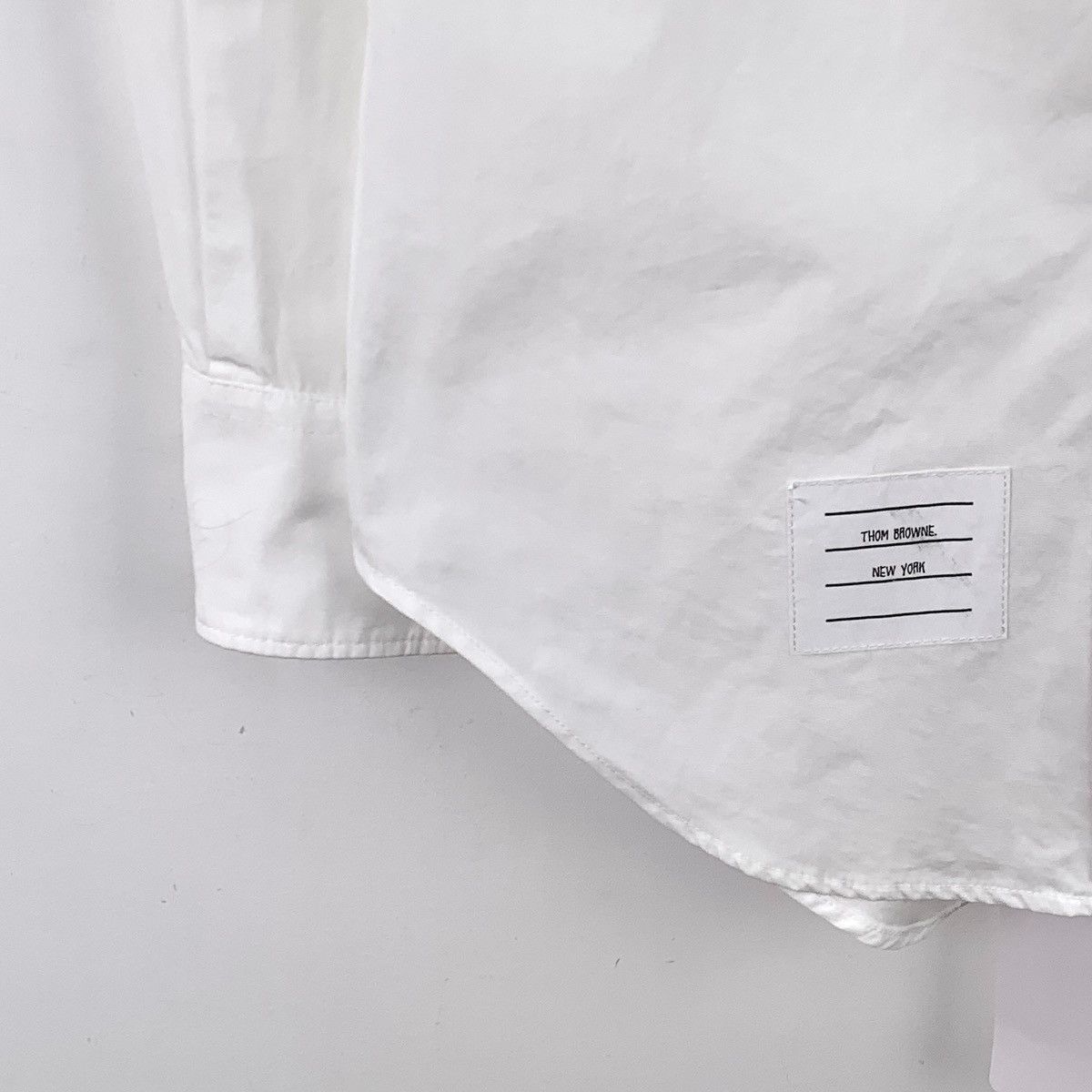 Thom Browne Thom Browne White Cotton Long Sleeve Shirt K26WX Size US XXS / EU 40 - 4 Thumbnail