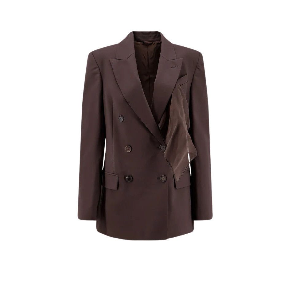 Brunello Cucinelli BRUNELLO CUCINELLI $4700 Cocoa Wool Blazer New & Authentic ( Size L / US 10 / IT 46 - 1 Thumbnail