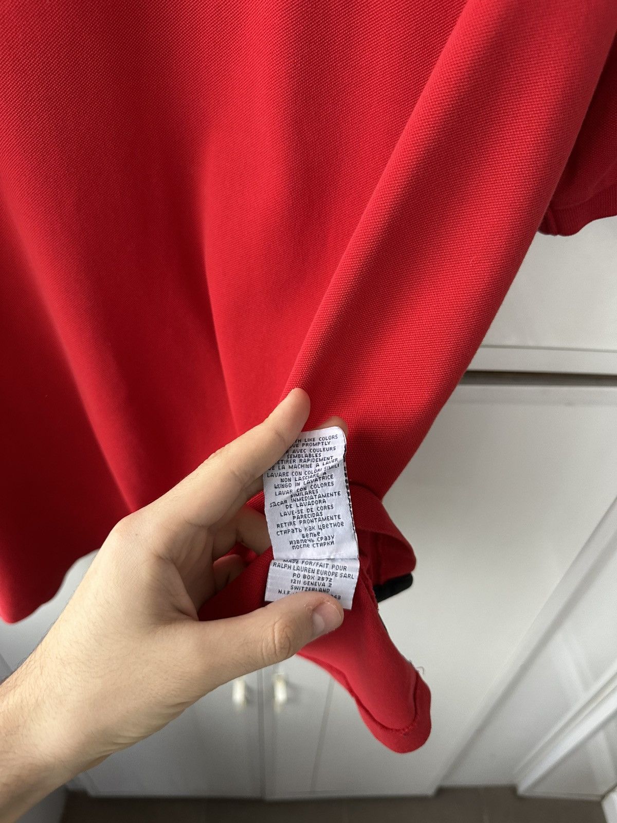 Polo Ralph Lauren Vintage Polo Ralph Lauren Red Polos Black Logo Size US XL / EU 56 / 4 - 13 Thumbnail