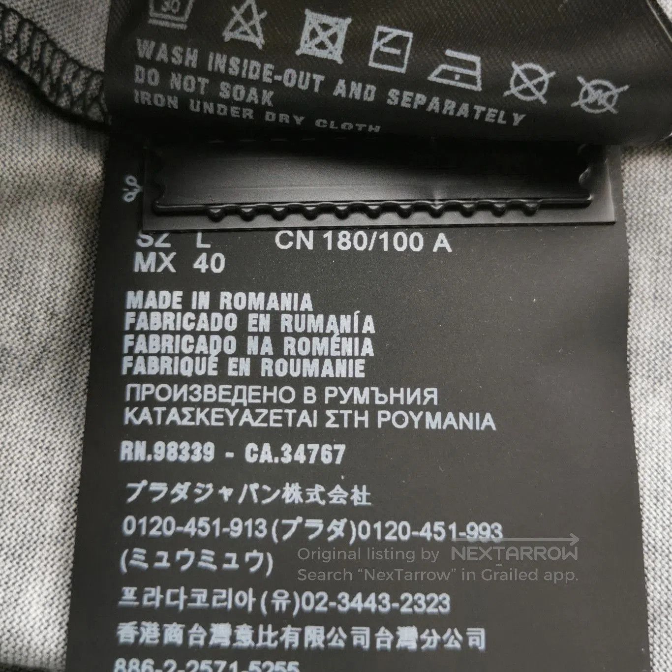 Prada Prada Cotton Graphic Long Sleeve T. Size L / US 10 / IT 46 - 5 Thumbnail