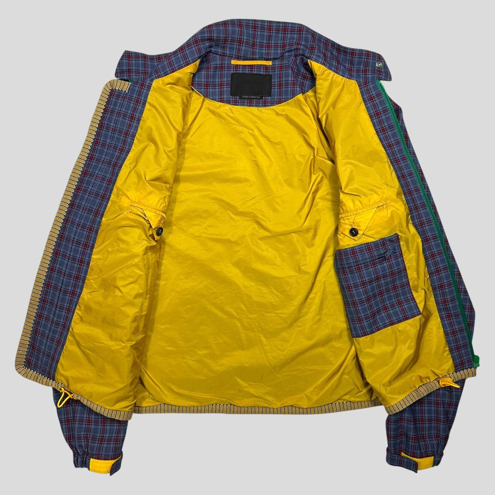Prada Prada Milano SS16 Wool Taped Zip Tech Plaid Blouson Jacket S Size US S / EU 44-46 / 1 - 4 Thumbnail