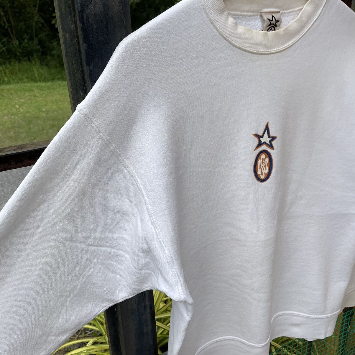 Welcome Skateboards 🔥Vintage 90s LSS Skateboard Big Logo Distress Sweatshirts Size US S / EU 44-46 / 1 - 6 Thumbnail