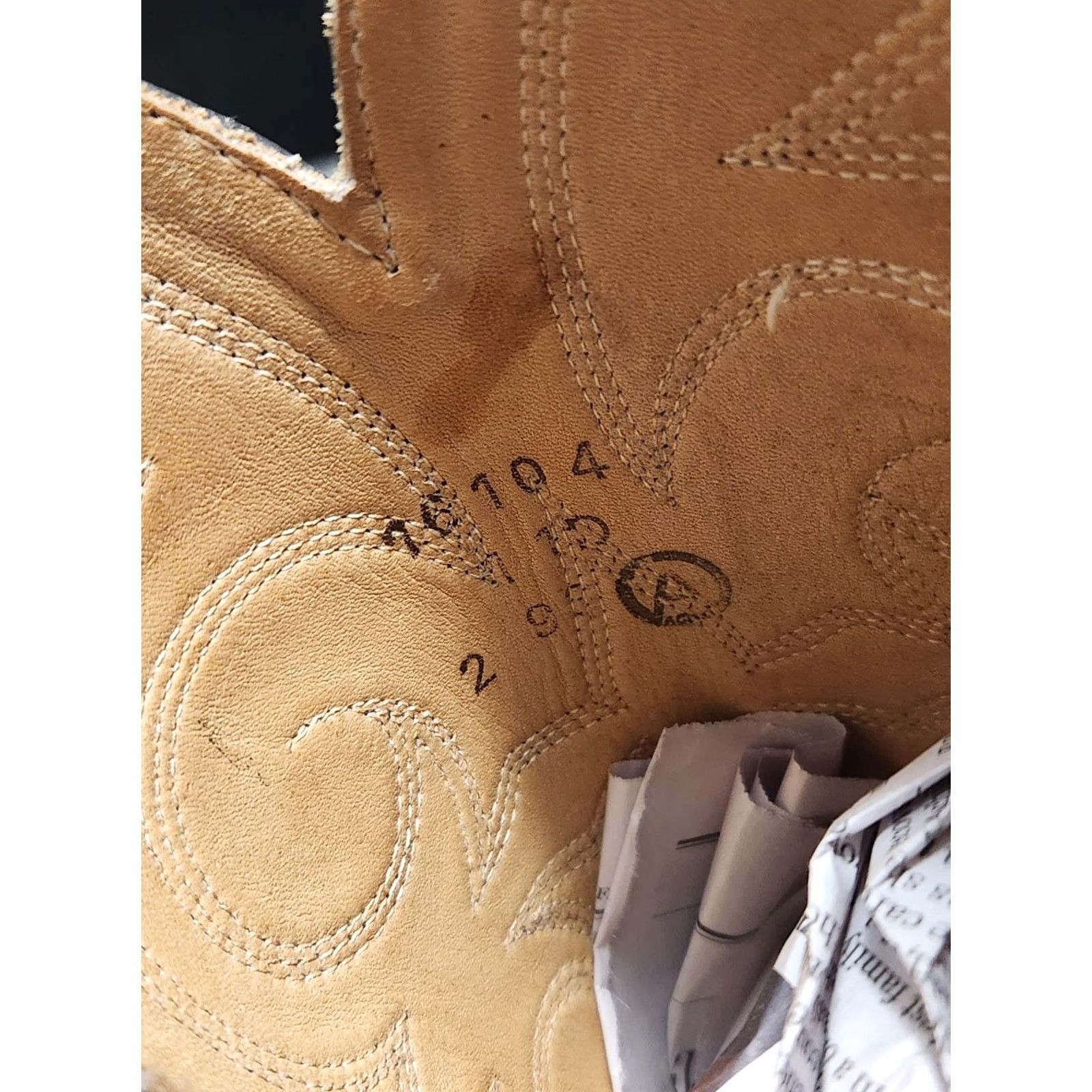 Vintage VINTAGE Acme Cowboy Boots Mens 11D Brown Western Leather Mid-Calf Adjustable Arch Support Cap Toe Boots Mens Size US 11 / EU 44 - 5 Thumbnail