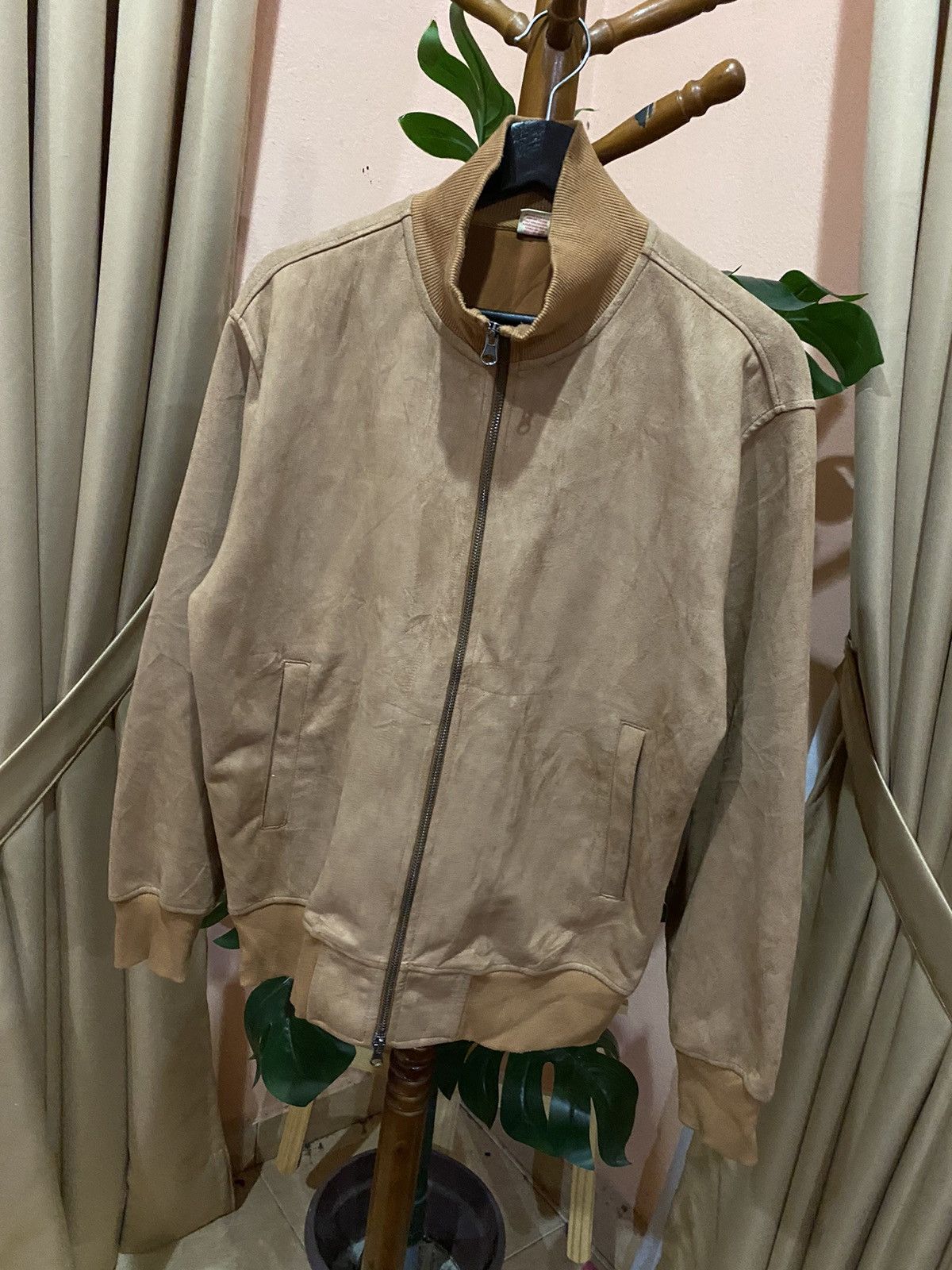 Japanese Brand Purple & Yellow Vintage Tan Bomber Jacket Size US M / EU 48-50 / 2 - 2 Thumbnail