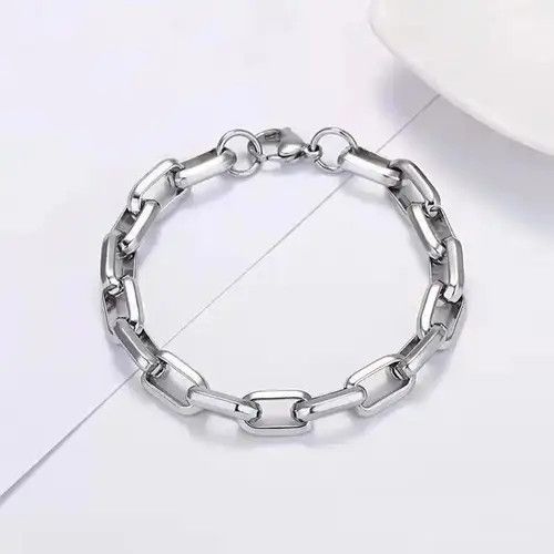 Jewelry Stylish Silver Chain Bracelet Size ONE SIZE - 2 Thumbnail