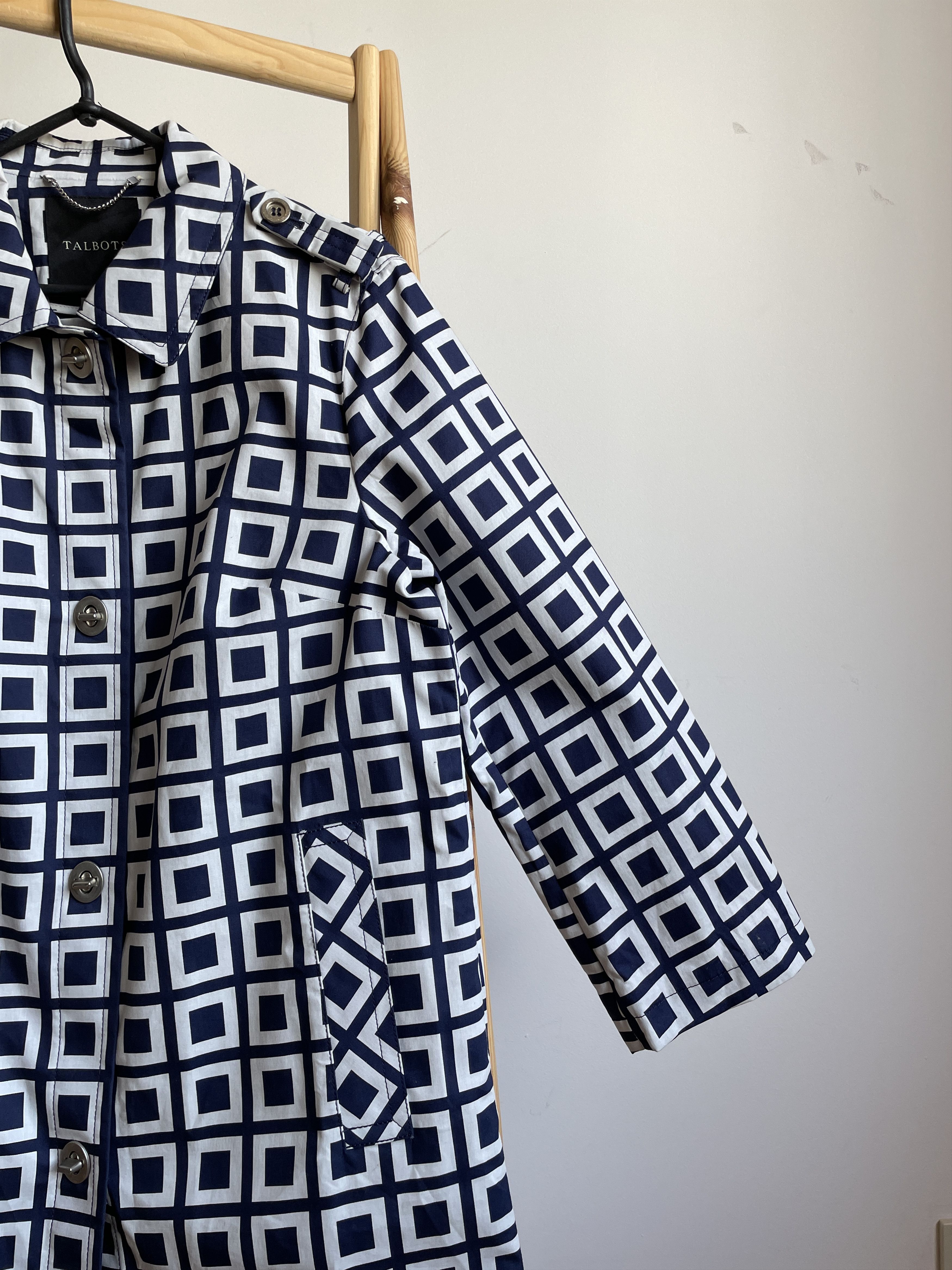 Talbots Talbots Womens Geometrical Pattewn Rain Coat Size 12 Size XL / US 12-14 / IT 48-50 - 6 Thumbnail