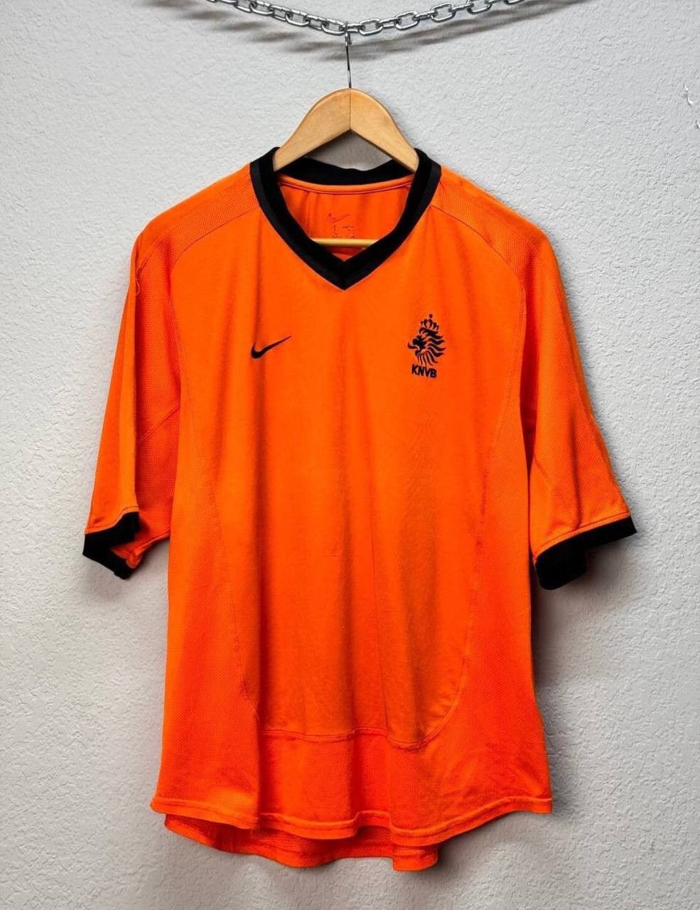 Nike × Vintage Nike 90s Rare Netherlands KNVB Soccer Jersey Drill Size US L / EU 52-54 / 3 - 9 Thumbnail