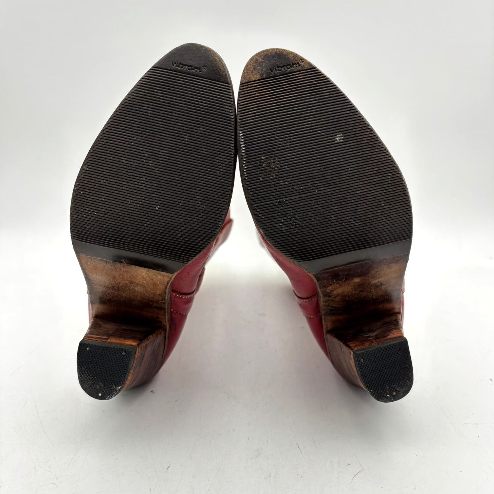 Vintage VINTAGE Women's 8 Red Western Boots Bootie Heeled Cowboy Size US 8 / IT 38 - 7 Thumbnail