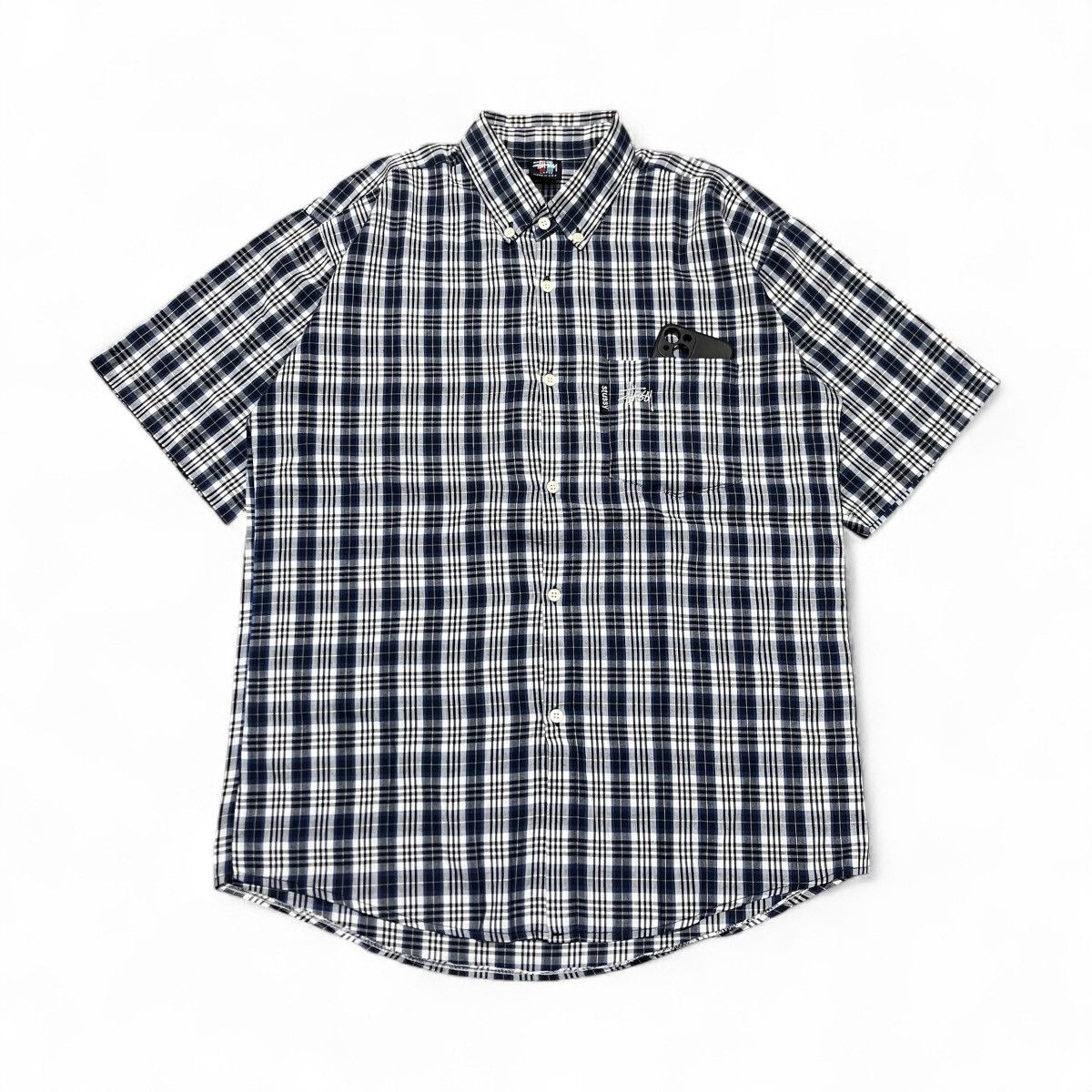 Stussy Stussy Plaid Shirt Logo Pocket Size US L / EU 52-54 / 3 - 1 Thumbnail