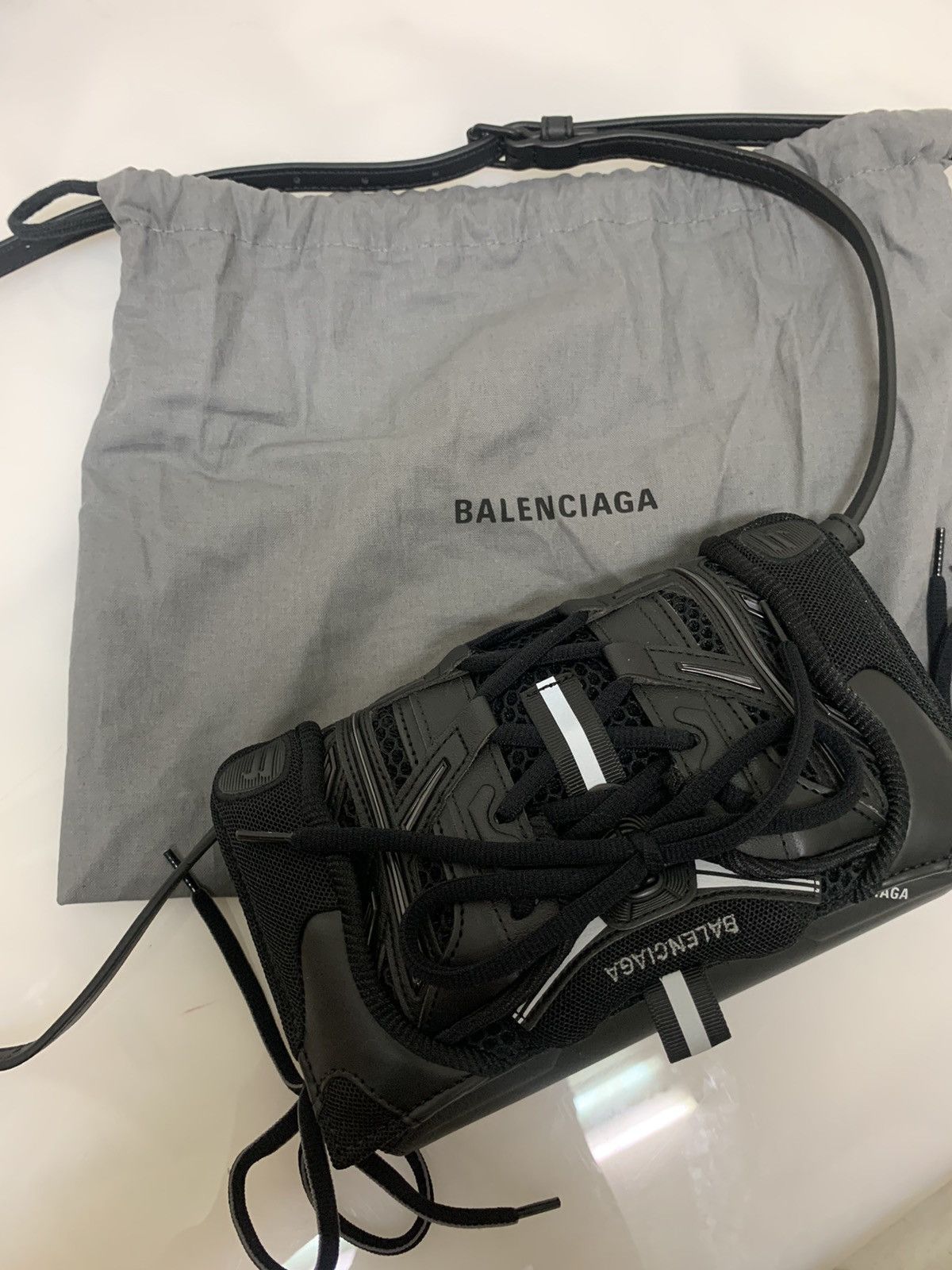 Balenciaga Balenciaga Leather Sneakerhead Phone Holder Bag Size ONE SIZE - 9 Thumbnail