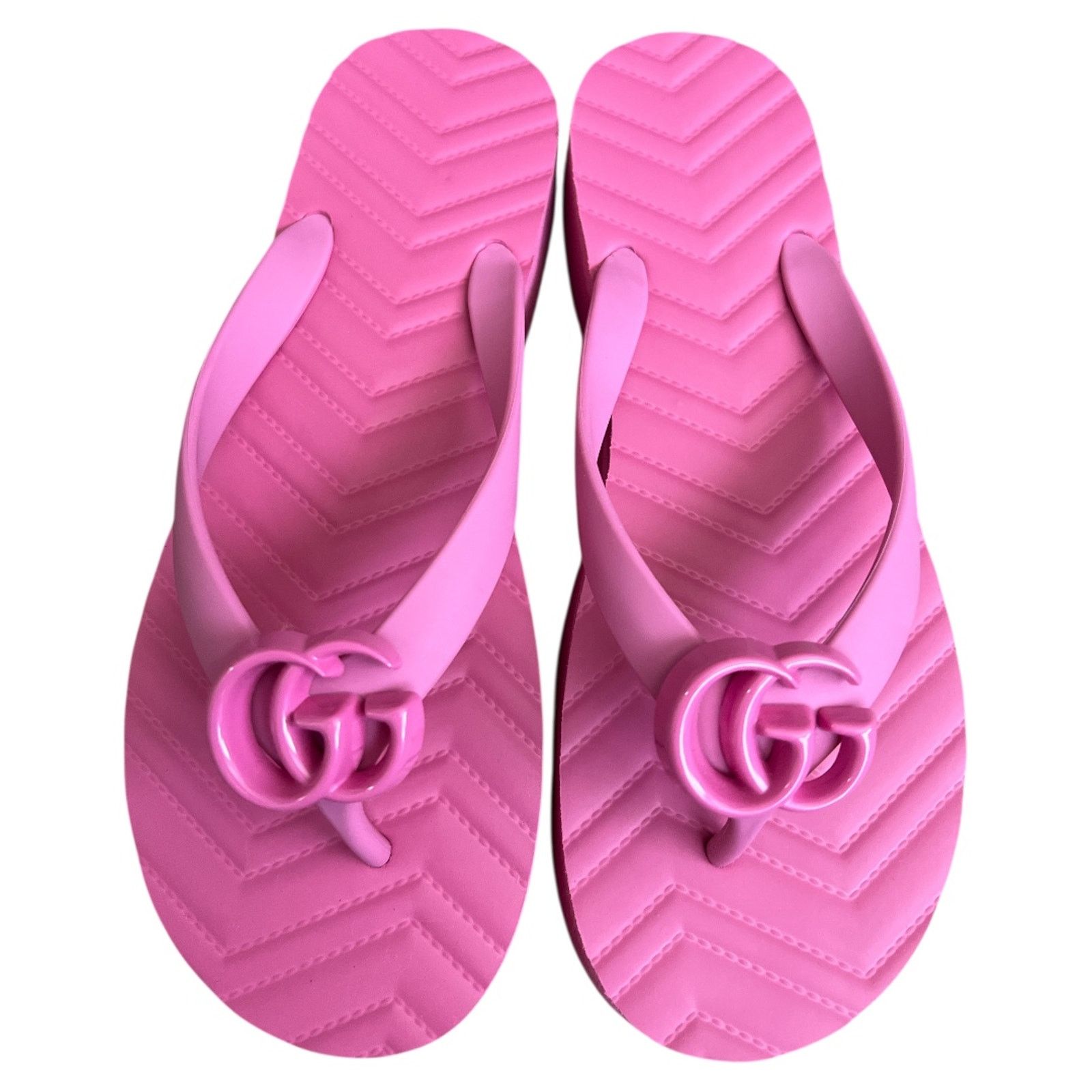 Gucci Gucci Pink Interlocking G Logo Platform Sandal, IT36/US6 Size US 6 / IT 36 - 1 Thumbnail