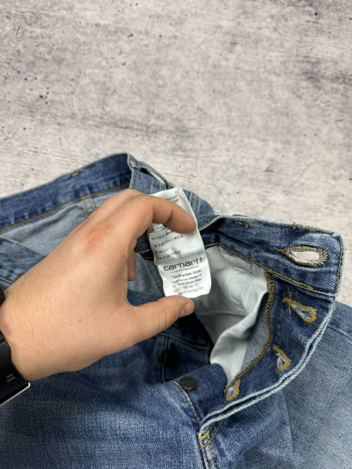 Carhartt Vintage Carhartt WIP Marlow Pant Stonewashed Denim Jeans Size US 29 - 14 Thumbnail