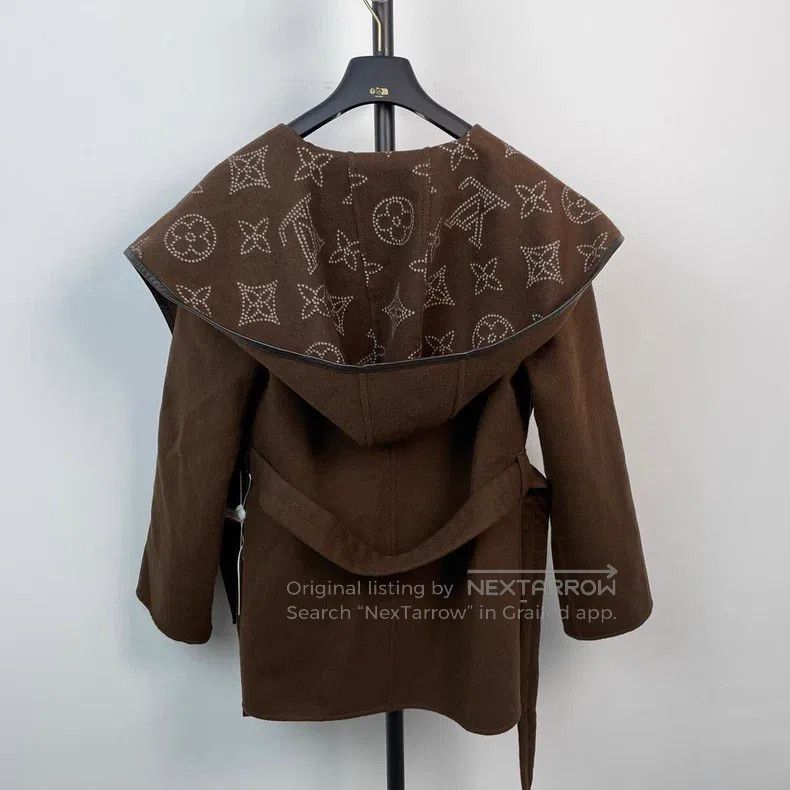 Louis Vuitton Louis Vuitton Old-print double-faced wool coat Size XXS / US 00 / IT 34 - 2 Thumbnail