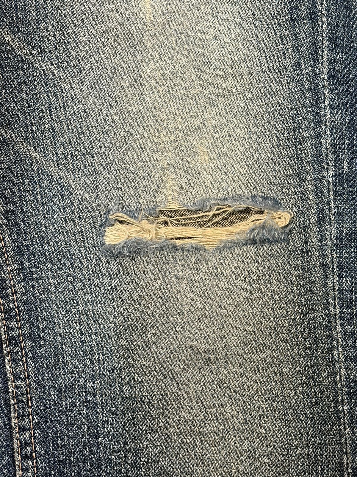 Diesel Vintage Japanese Brand Faded Wash Distress Flare Jeans Size 30" / US 8 / IT 44 - 3 Thumbnail