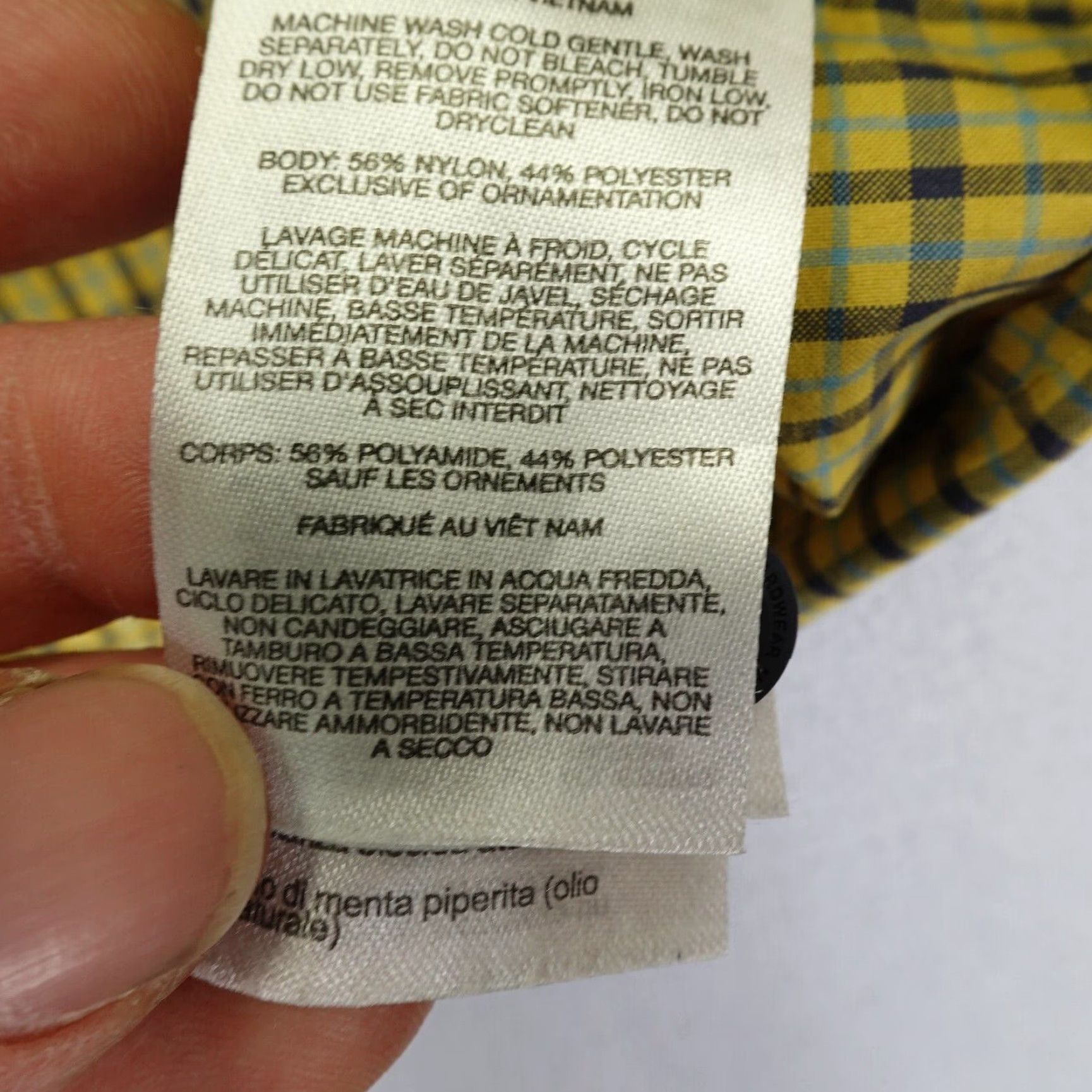Mountain Hardwear Mountain Hardwear Shirt Men Large Yellow Plaid Button Up Hiking Lightweight Flex Size US L / EU 52-54 / 3 - 5 Thumbnail