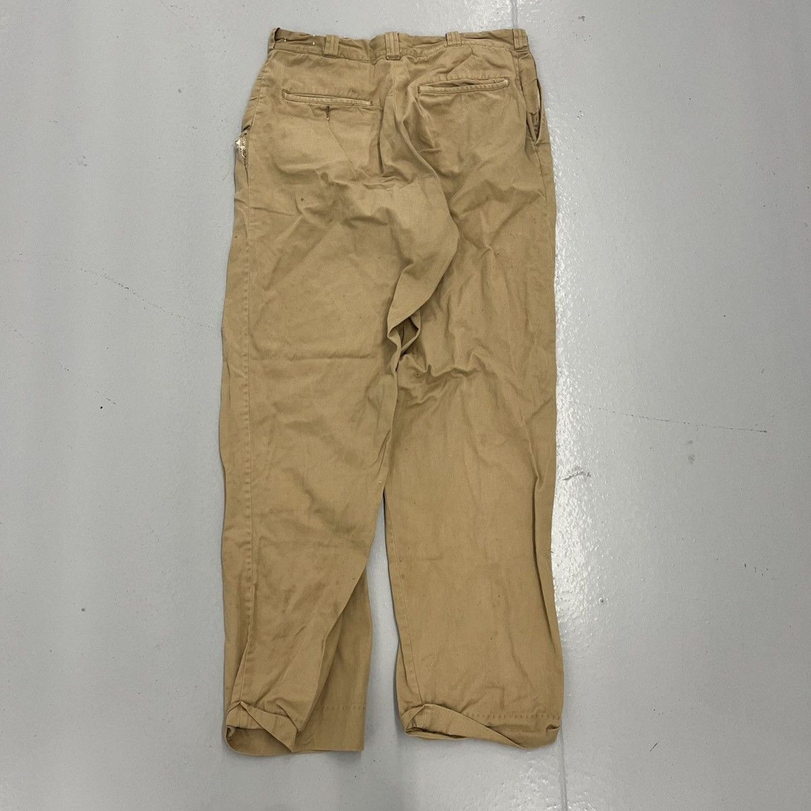Other Vintage 60s Tan Sanforized Workwear Chinos 31x31 Size US 31 - 3 Thumbnail