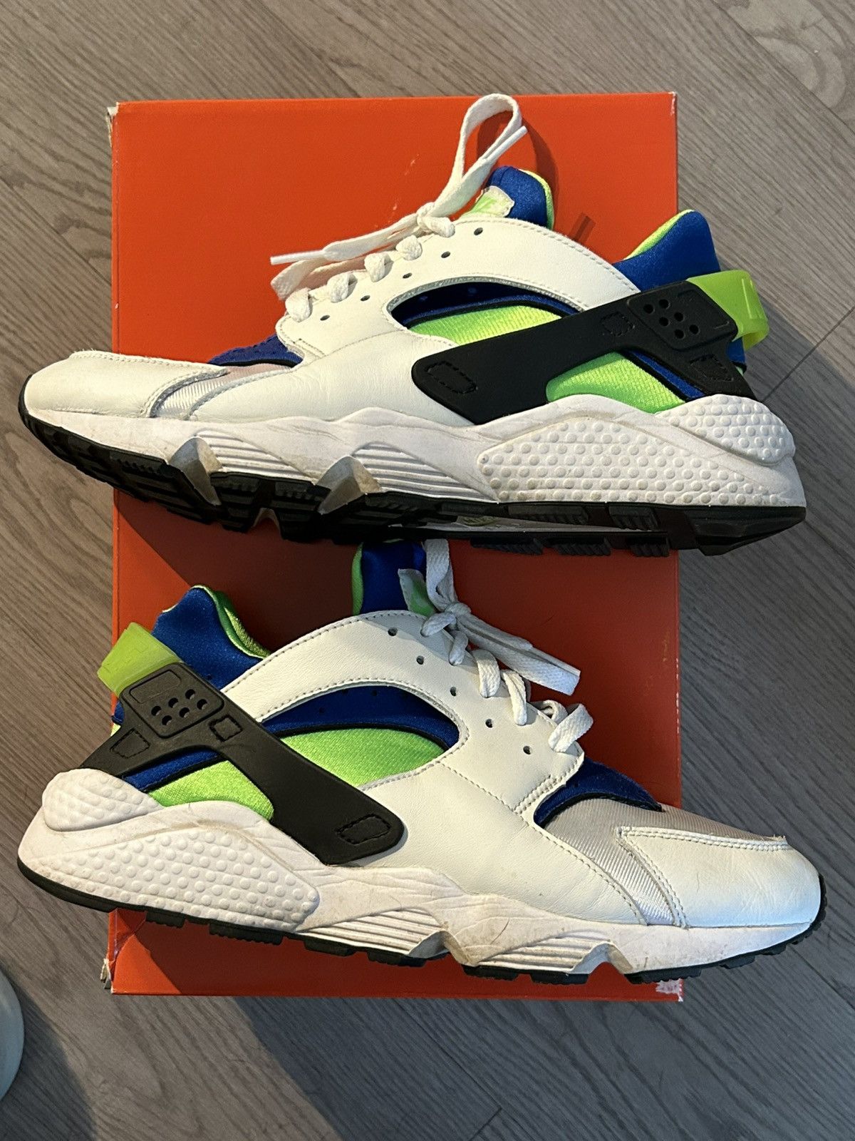 Nike Nike Air Huarache OG Scream Green Size US 9.5 / EU 42-43 - 3 Thumbnail