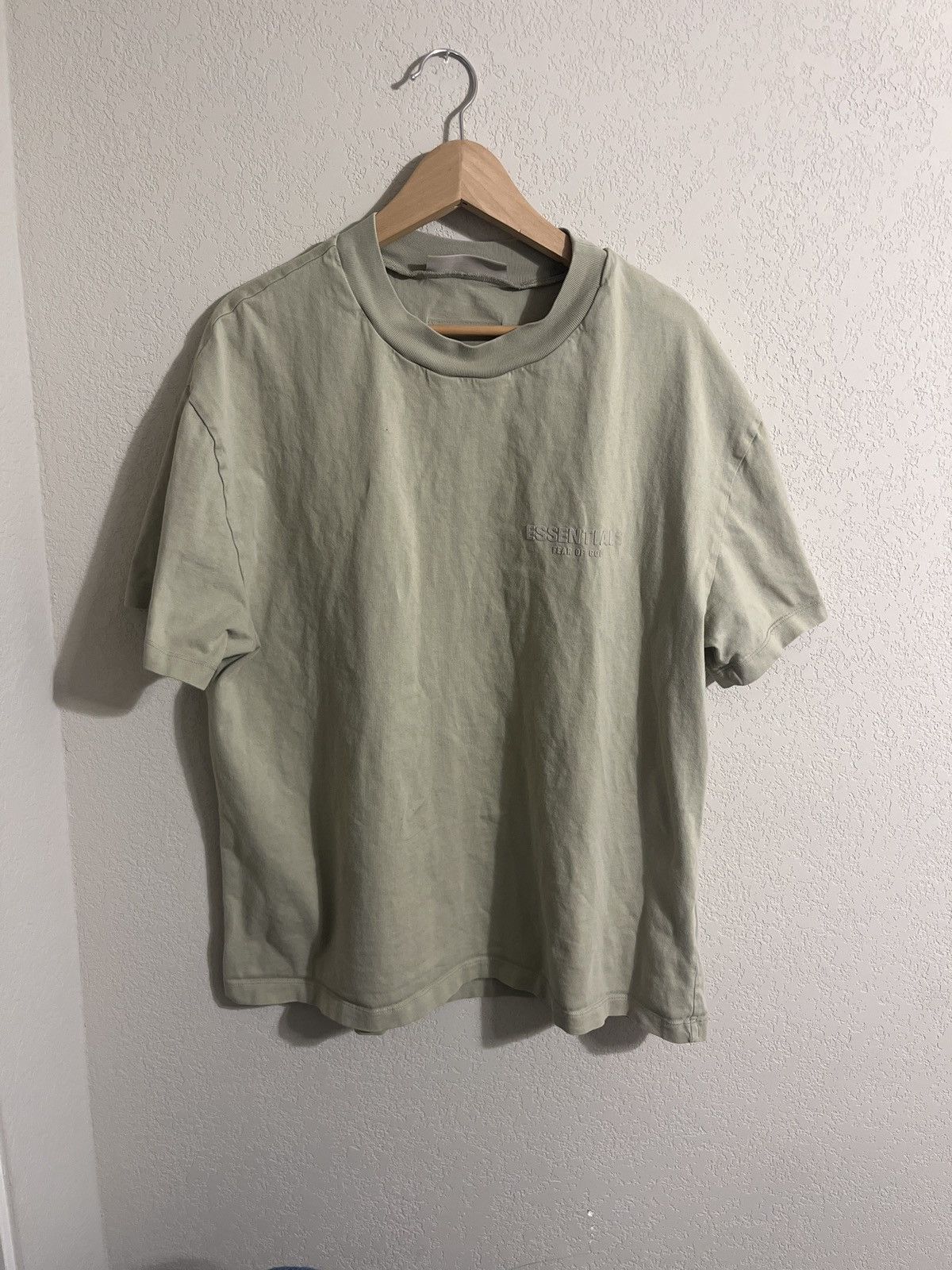 Essentials × Fear of God Essentials Seafoam green tee Size US M / EU 48-50 / 2 - 1 Thumbnail
