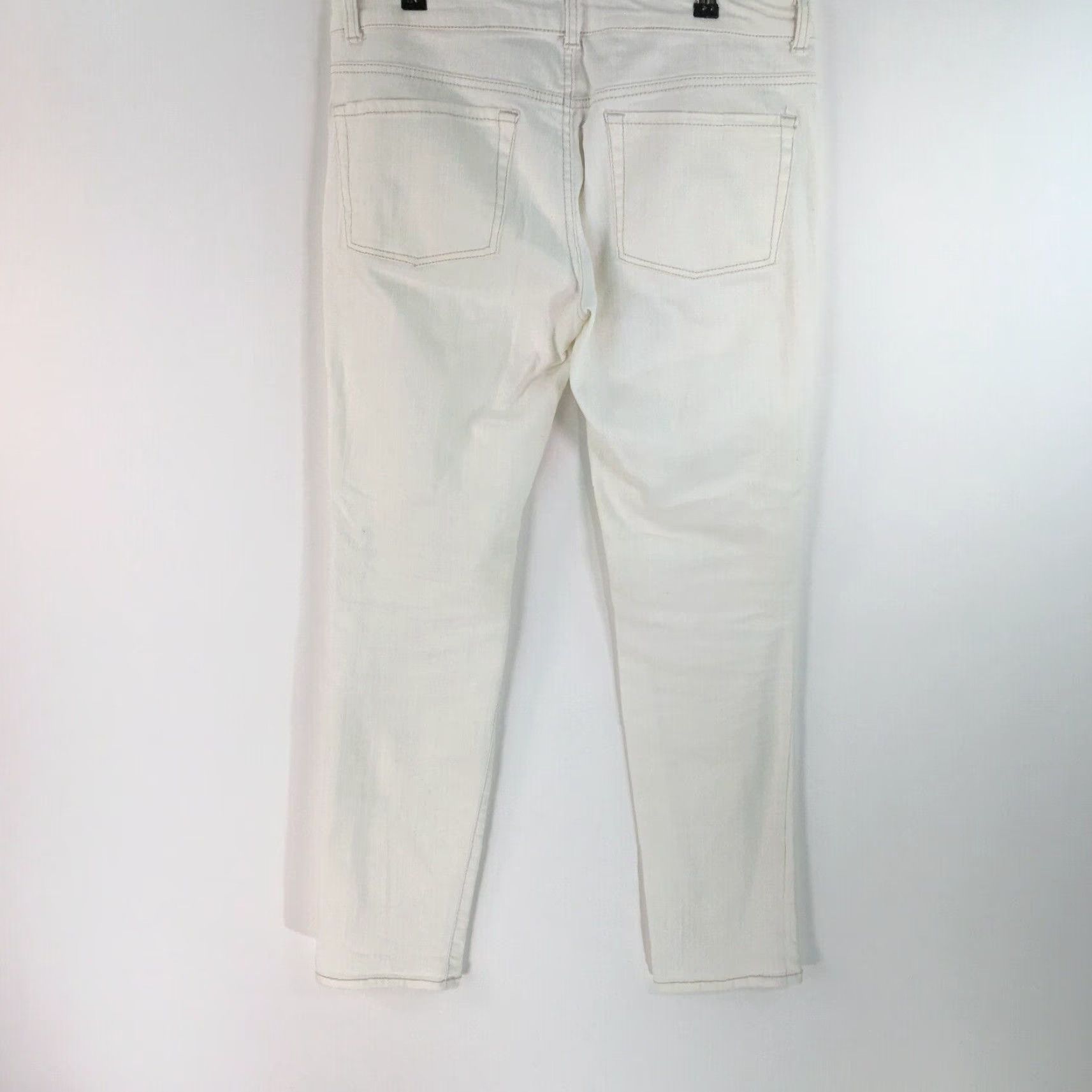 Vintage VINTAGE SO American Heritage Women Casual Distressed White Denim Jeans Size 13 Size 34" / US 12 / IT 48 - 2 Thumbnail