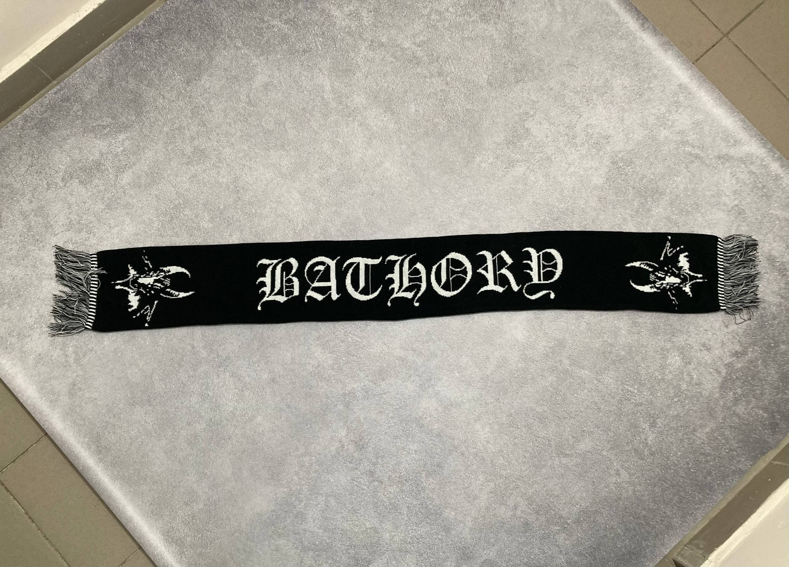 Band Tees Scarf Bathory - black metal mayhem darkthrone burzum Size ONE SIZE - 4 Thumbnail