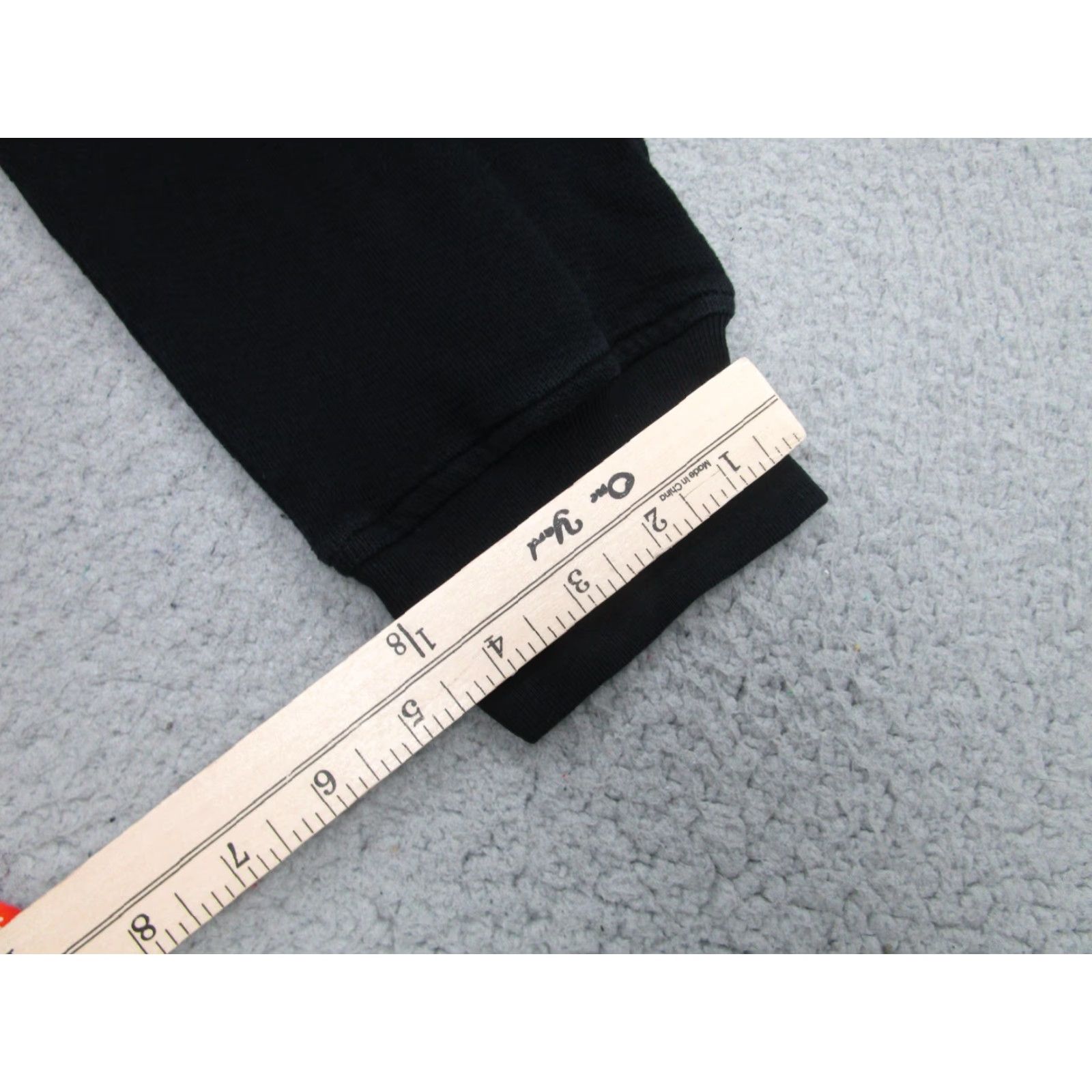 Vintage ATM Pants Mens Medium Black Fleece Sweatpants Joggers Elastic Waist 32x30 Cotton Size US 31 - 6 Thumbnail