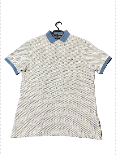 Barbour Vintage Barbour Y2K Print Streetwear Polo Size L Size US L / EU 52-54 / 3 - 1 Thumbnail