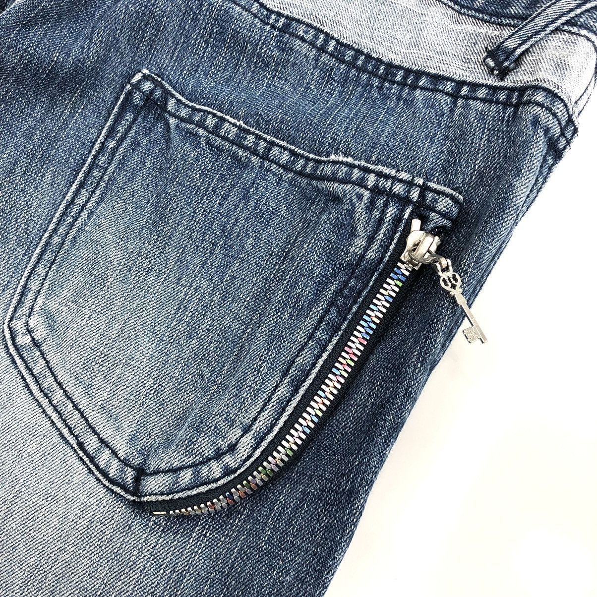 If Six Was Nine × Japanese Brand × PPFM 179/WG Nicole Club Double Waist Blue Wash Jeans Size US 36 / EU 52 - 12 Thumbnail