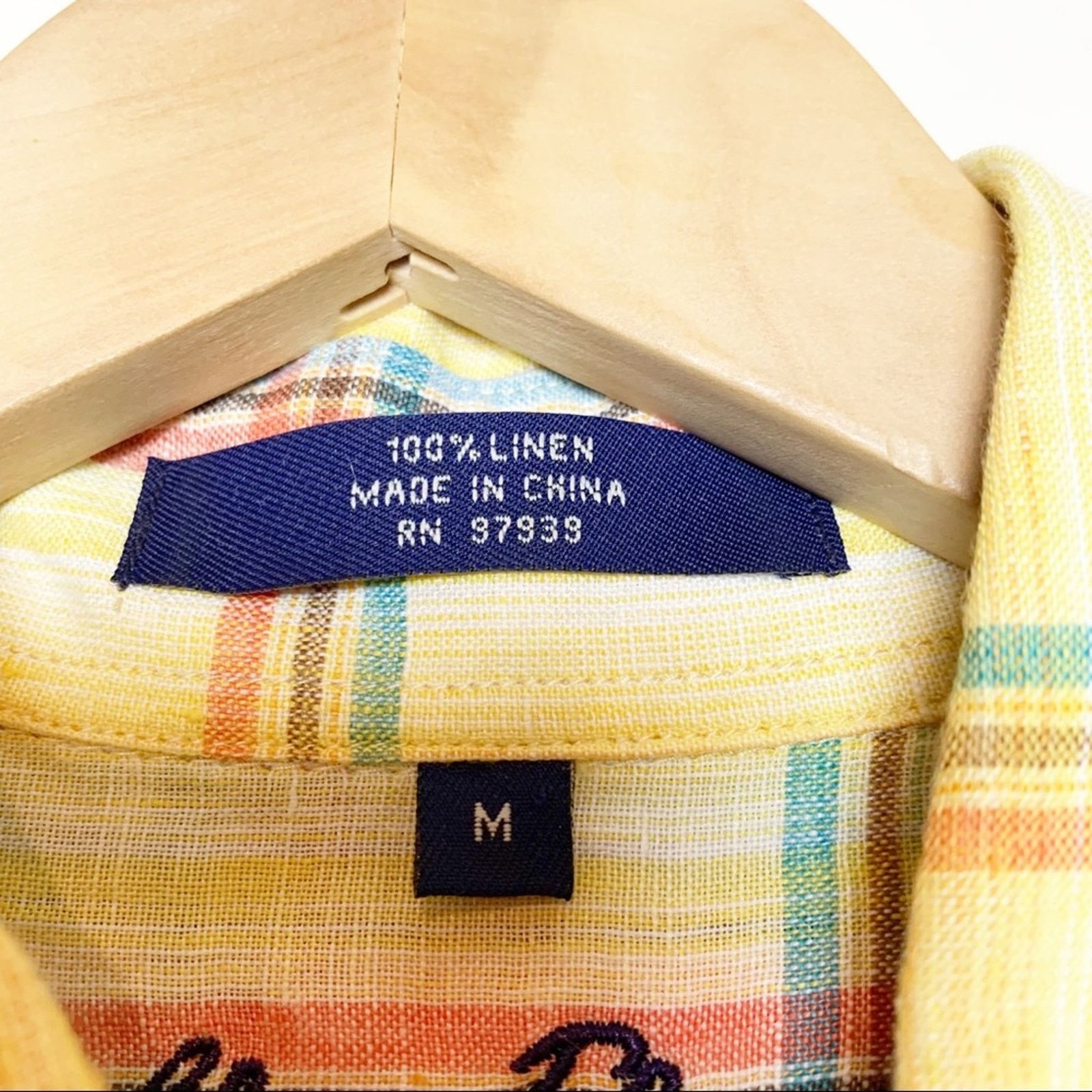 Alan Flusser Alan Flusser Linen Summer Plaid Button Up Shirt Men Med Size US M / EU 48-50 / 2 - 3 Thumbnail