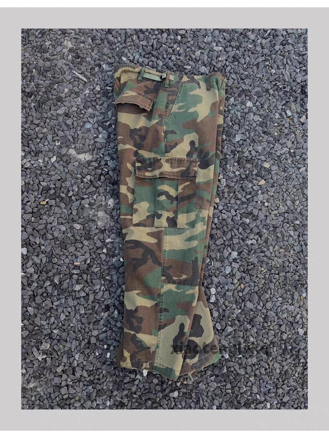 Vintage xtl utility military loose baggy hiphop cargo camo pants Size US 32 / EU 48 - 2 Thumbnail