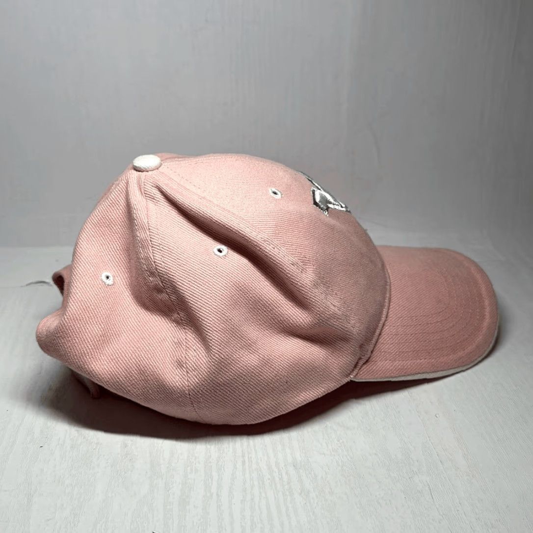 Vintage VINTAGE West Virginia Mountaineers WVU Ladies Pink Adjustable Hat Collegiate Products Baseball Cap Women Adjustable Pink Colleague Beauty? Size ONE SIZE - 5 Thumbnail