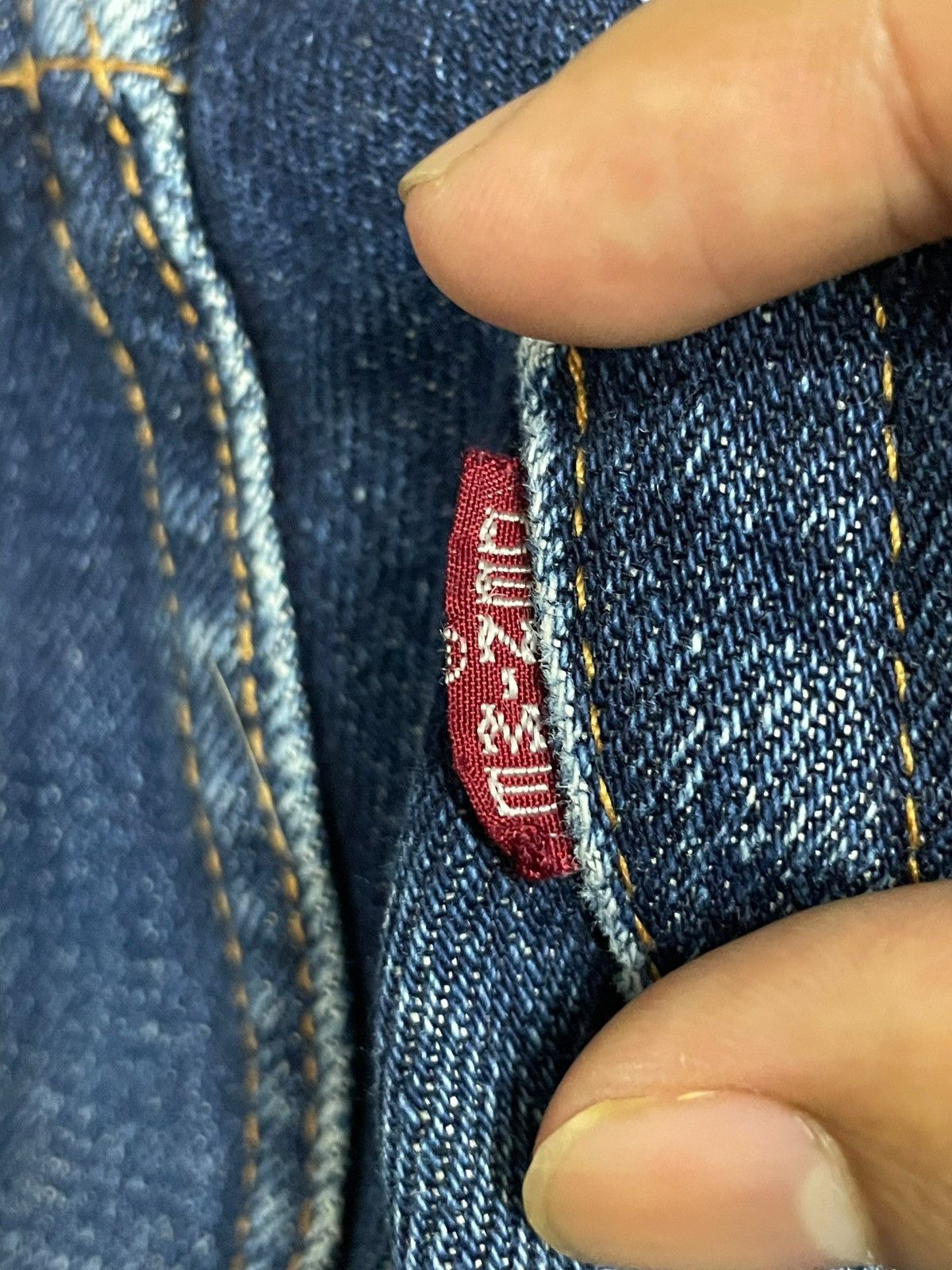 Denime Vintage Denime Japan Selvedge Button Fly Blue Wash Jeans Size US 27 - 15 Thumbnail