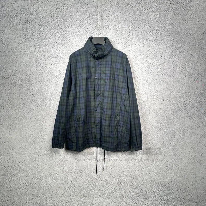 Balenciaga Balenciaga Double B Logo Embroidered Plaid Patchwork Cotto Size US S / EU 44-46 / 1 - 1 Thumbnail