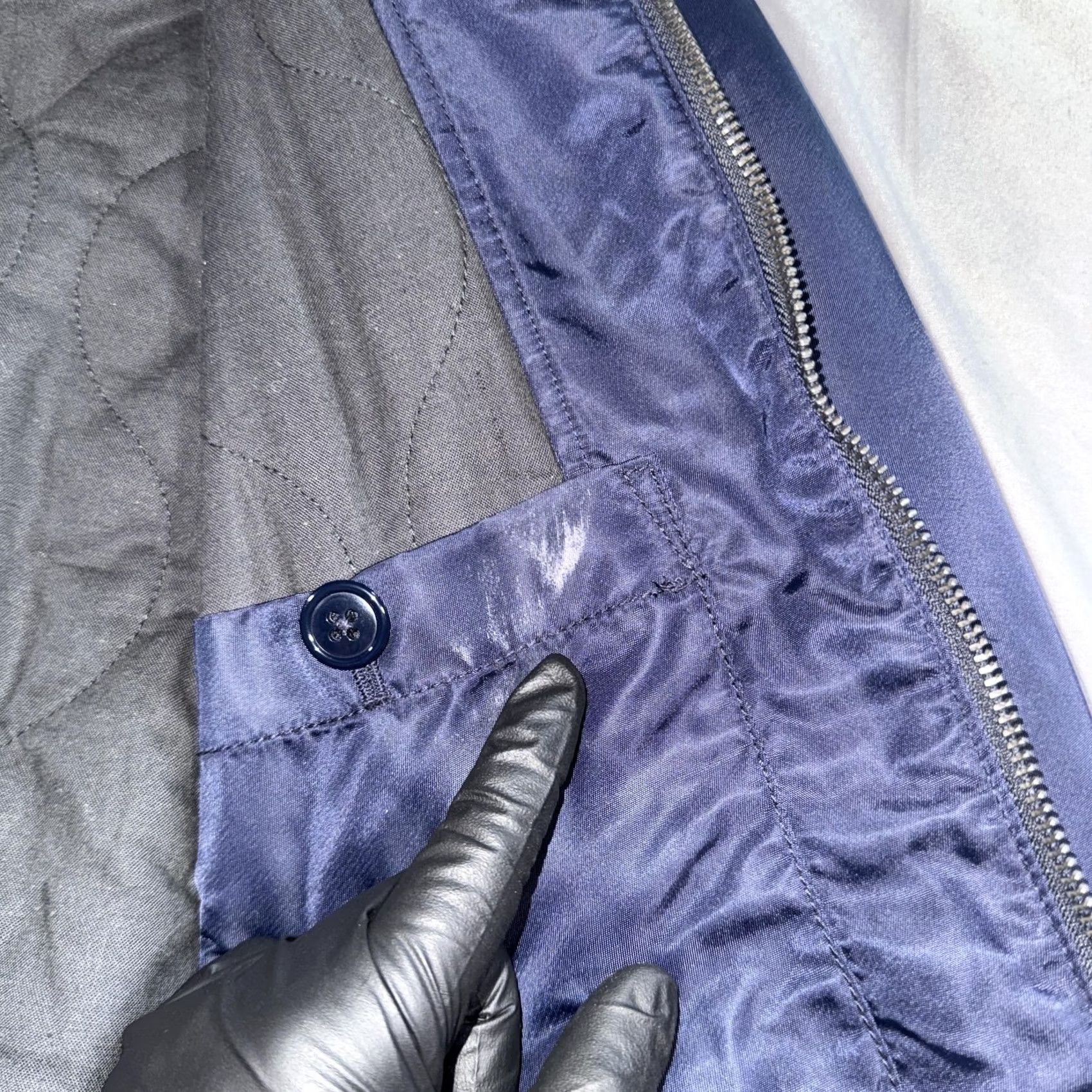 Wallace & Barnes Wallace & Barnes Jacket Mens Small Blue Nylon Bomber Insulated PrimaLoft Size US S / EU 44-46 / 1 - 6 Thumbnail