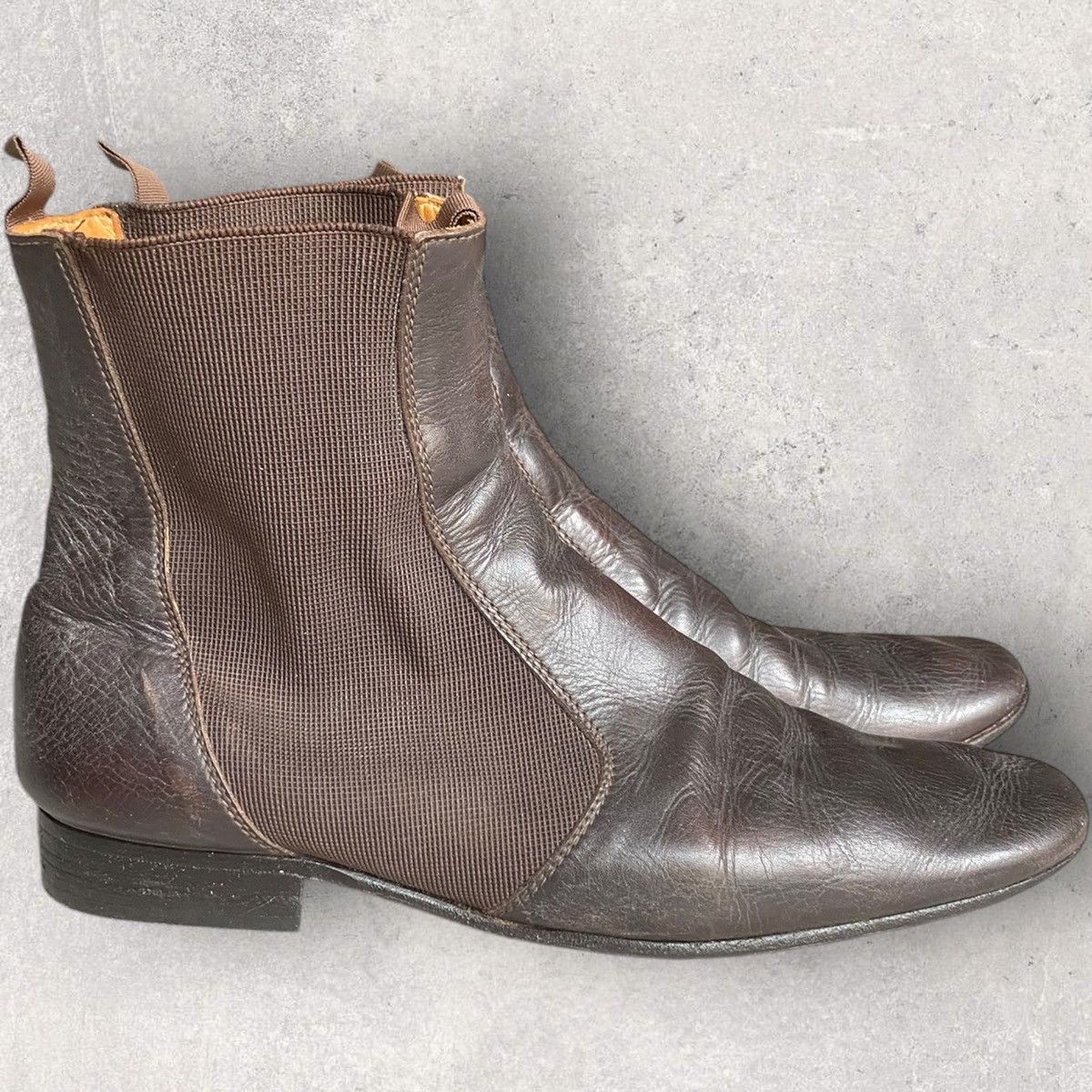 Maison Margiela Margiela Brown Side Gore Chelsea Boots Size US 10 / EU 43 - 1 Thumbnail