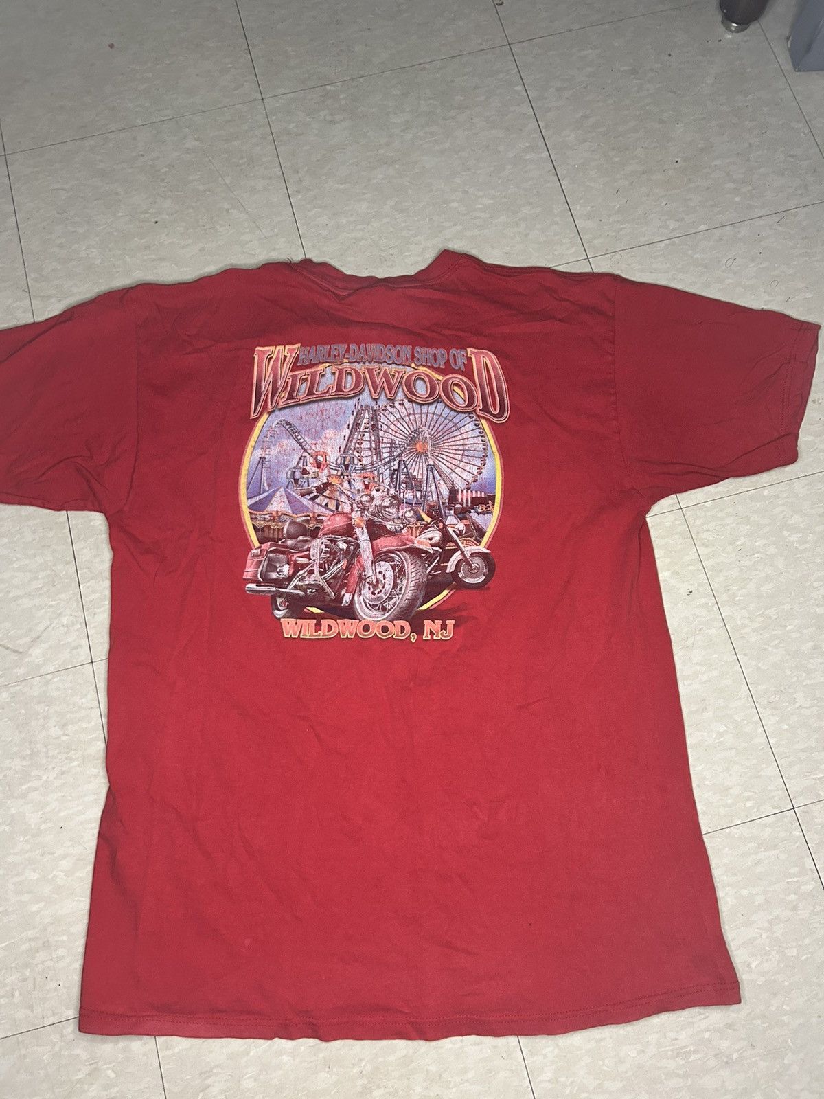 Harley Davidson × Vintage RED HARLEY TEE Size US XL / EU 56 / 4 - 1 Thumbnail