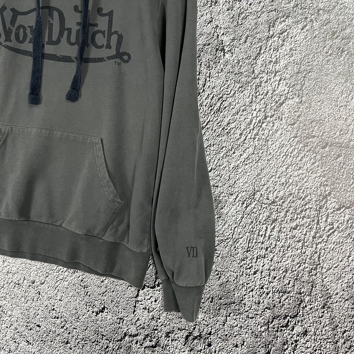 Designer × If Six Was Nine × Von Dutch 🗣️VINTAGE🗣️ Von Dutch Distressed Logo Grey Y2k archival Hoodie Size US M / EU 48-50 / 2 - 8 Thumbnail