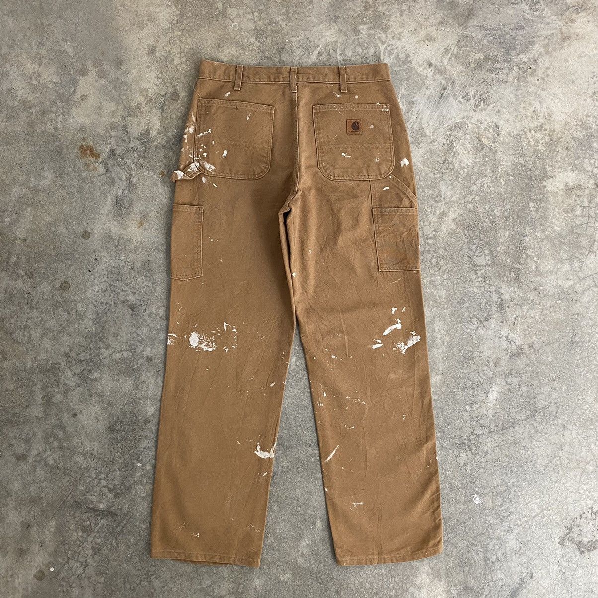 Carhartt Vintage Carhartt Faded Tan Splatter Painter Pants Size US 32 / EU 48 - 15 Thumbnail