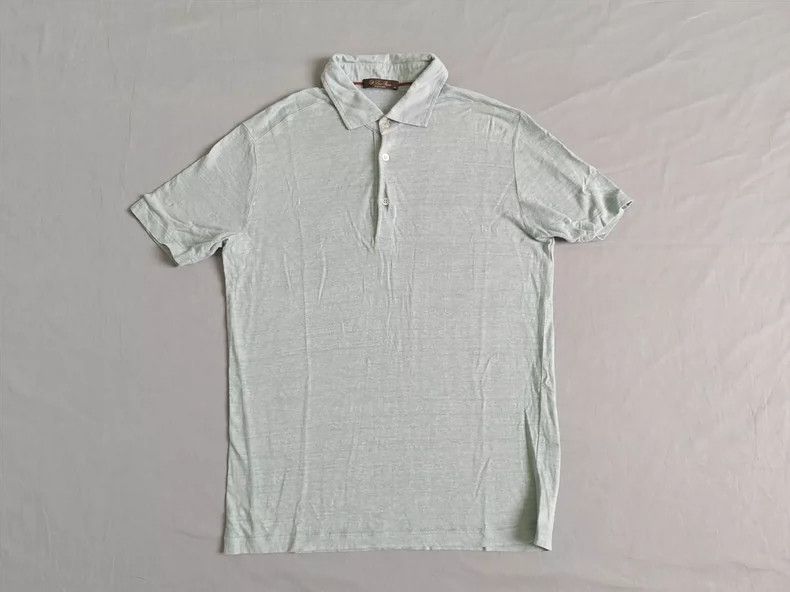 Other LORO PIANA Men's linen polo shirt in short sleeves Size US S / EU 44-46 / 1 - 1 Thumbnail