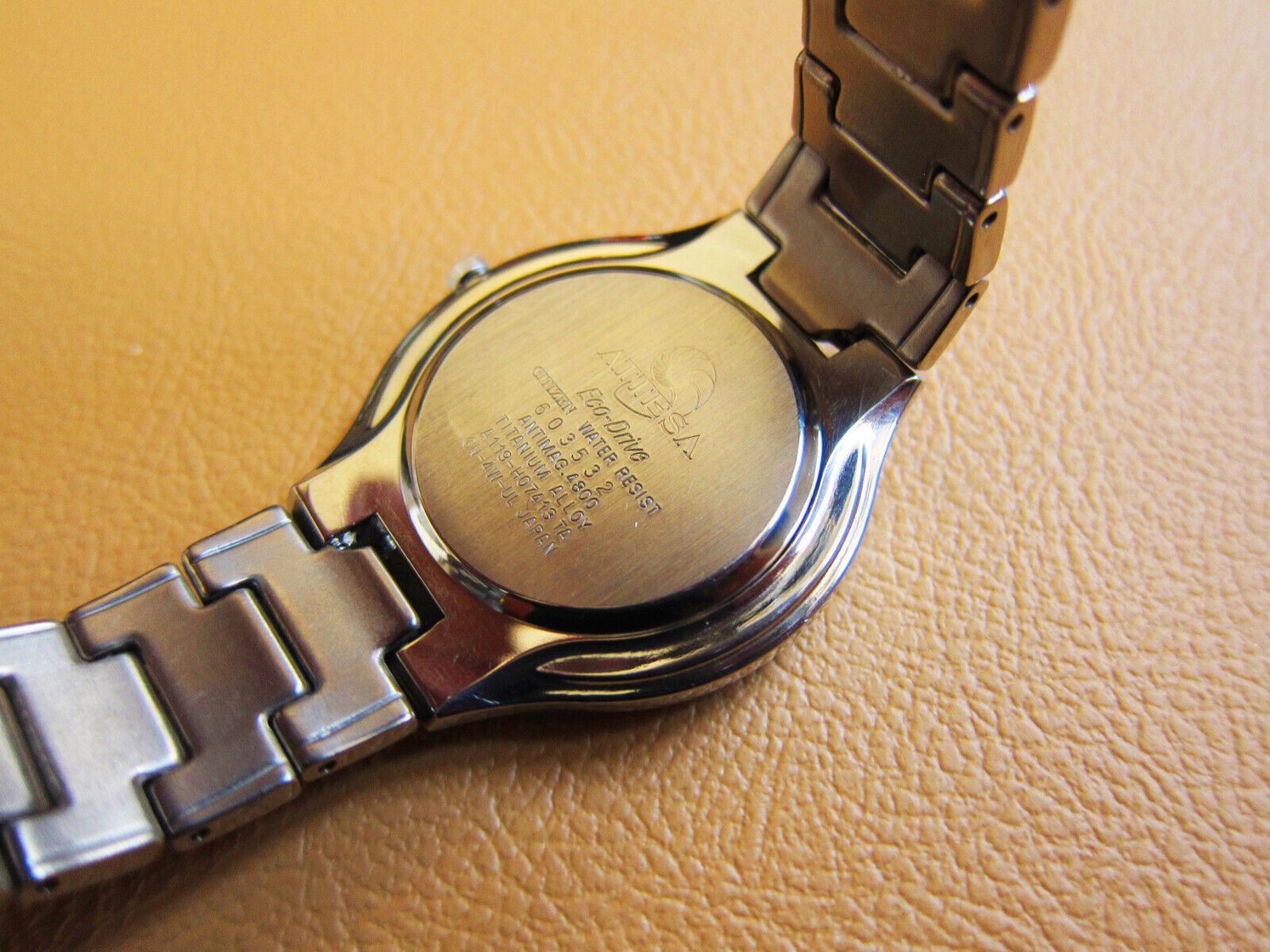 Citizen CITIZEN Attesa EcoDrive Mens Titanium Solar Watch White Dial Size ONE SIZE - 8 Thumbnail