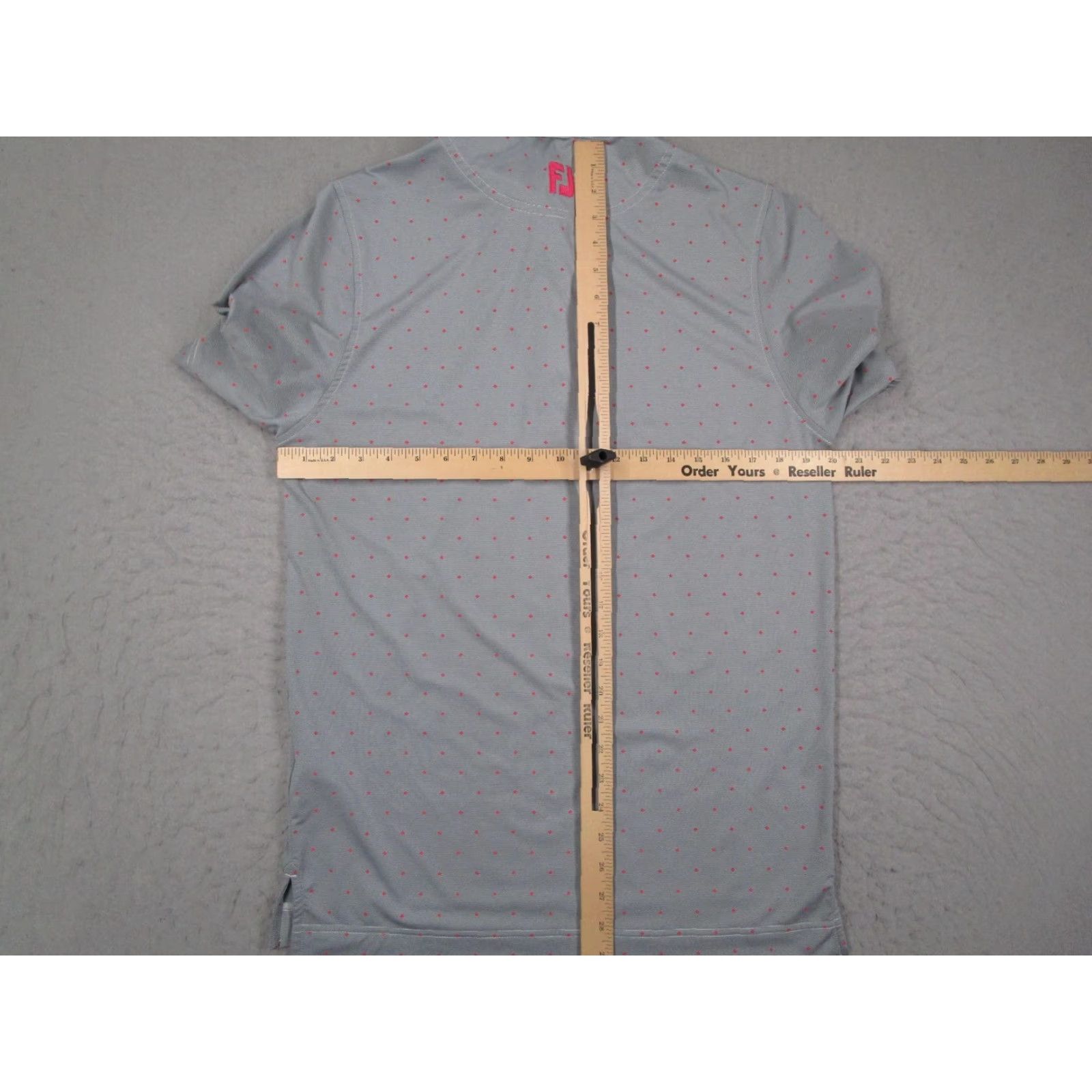 Footjoy FootJoy Polo Shirt Mens S Gray Red Dot Promontory Athletic Fit Golf Shirt Size US S / EU 44-46 / 1 - 6 Thumbnail