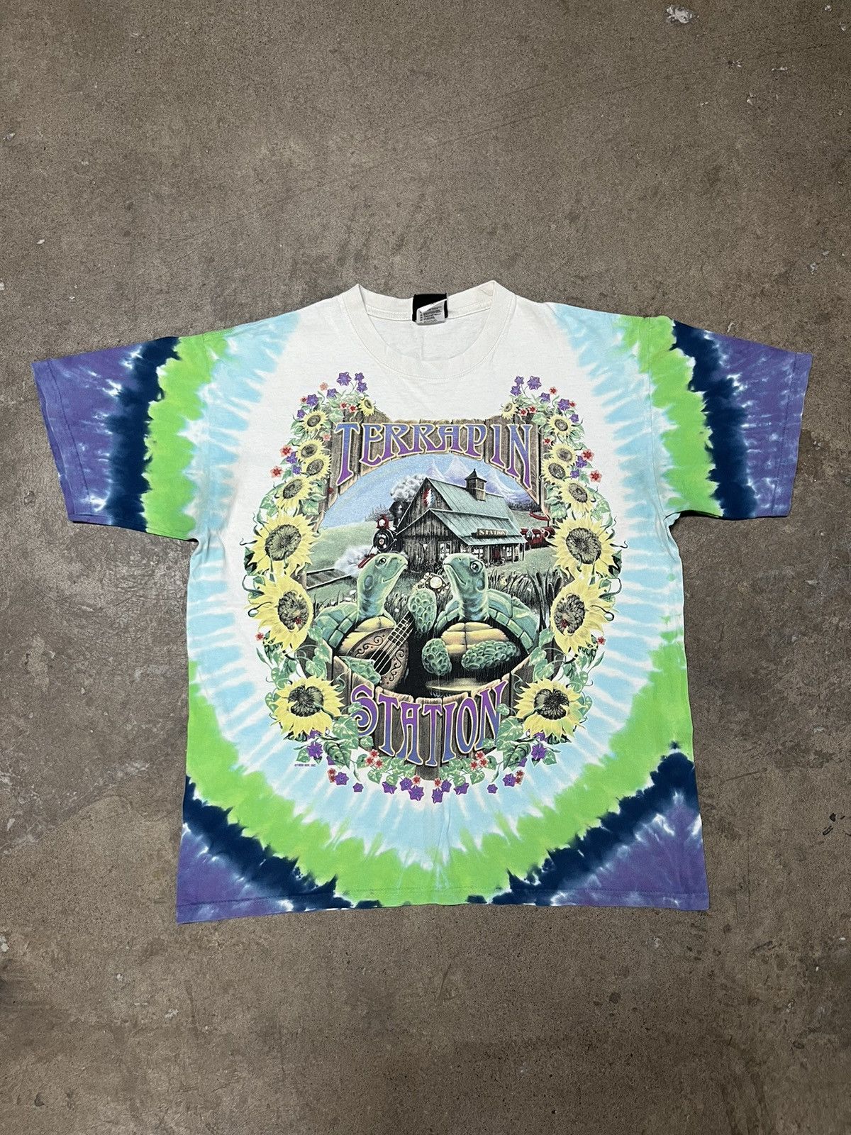 Vintage Grateful Dead Terrapin Liquid Blue 1999 store Long Sleeve T-shirt Large