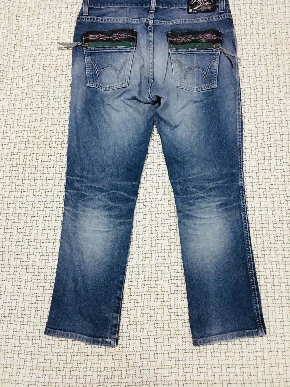 Edwin × Japanese Brand Edwin Blue Trip Jeans (17) Size US 35 - 11 Thumbnail