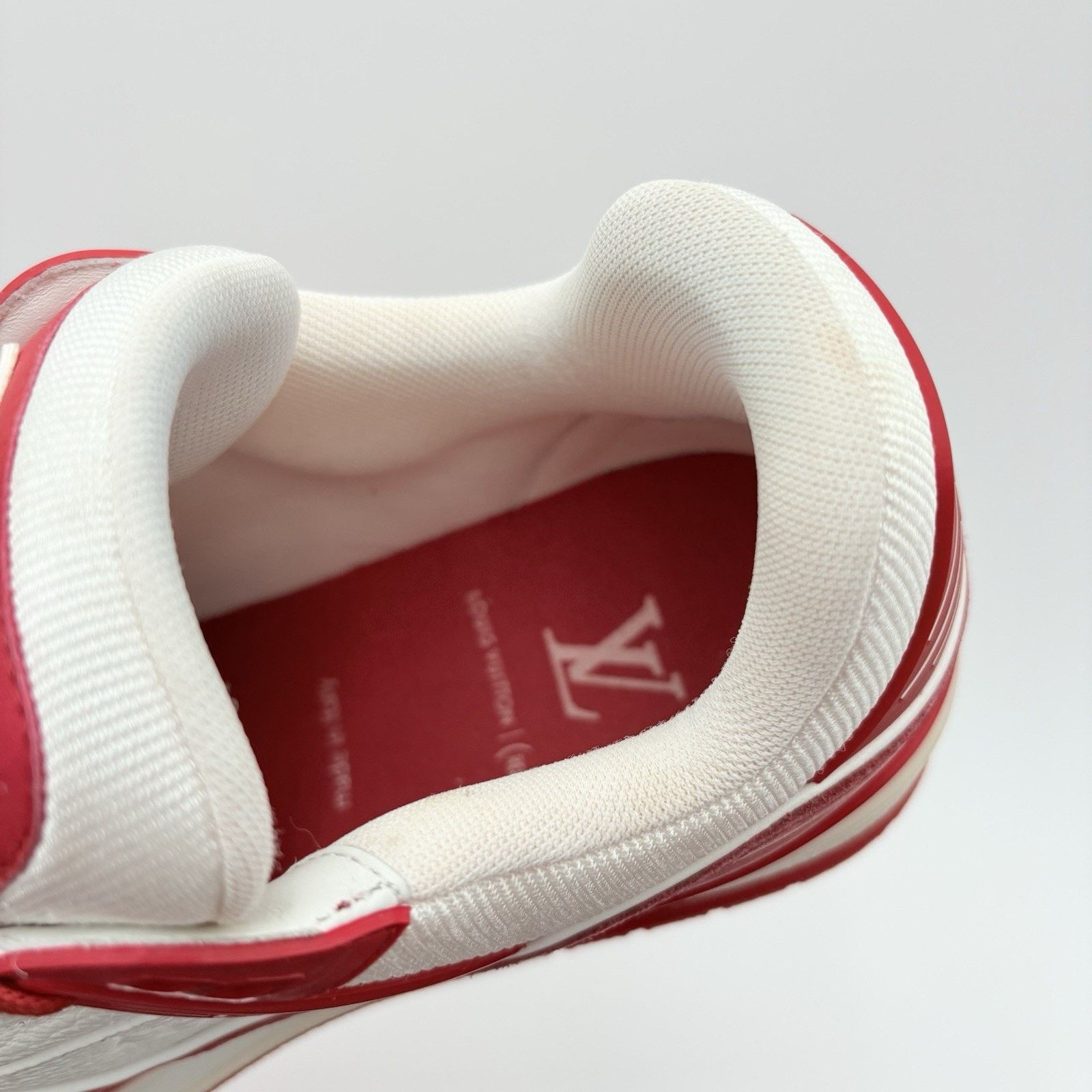 Louis Vuitton (8-8.5 US) Louis Vuitton Trainer ' Red White '| SUPER CLEAN! Size US 8 / EU 41 - 6 Thumbnail